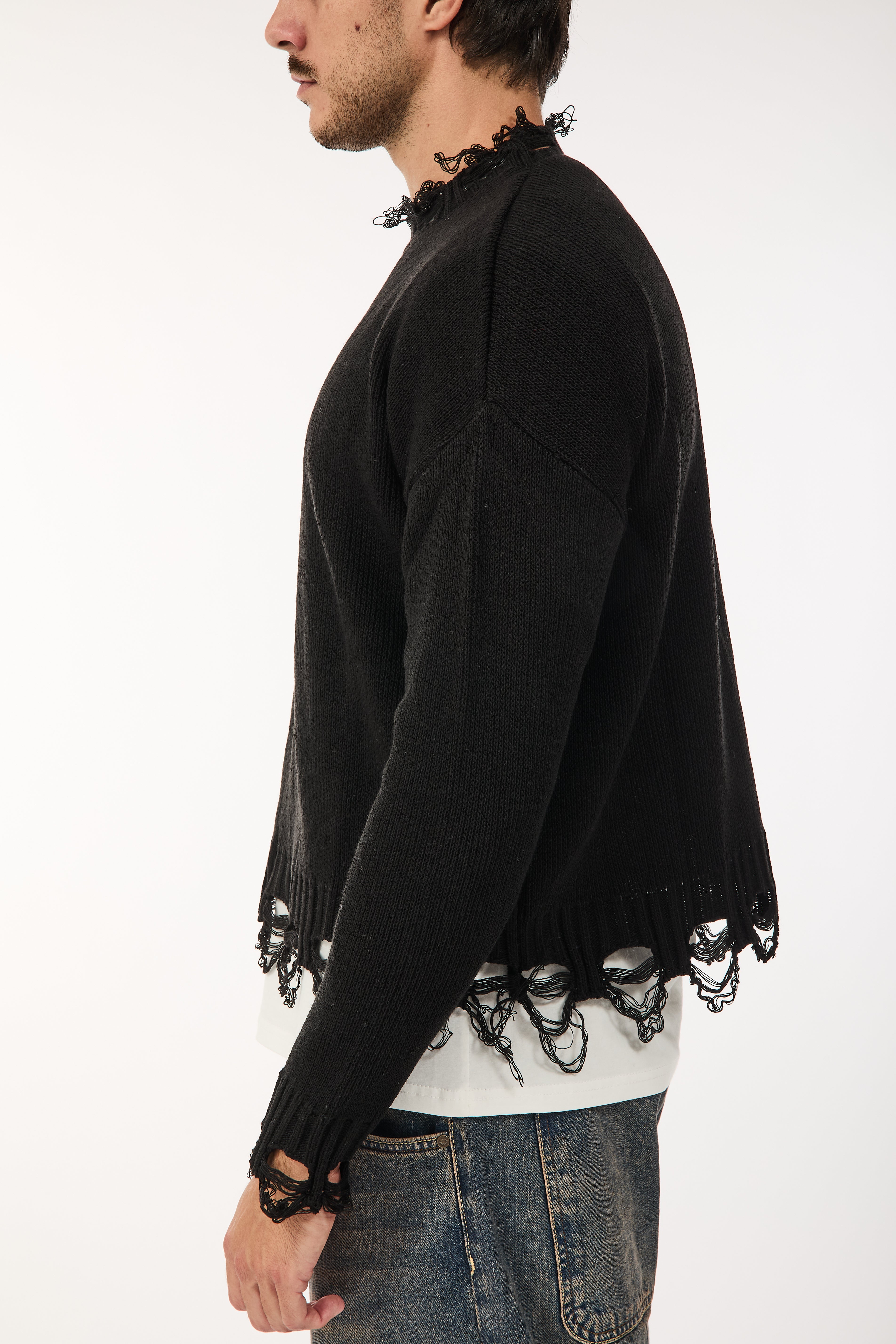 Maglione Imperial Strappi Nero
