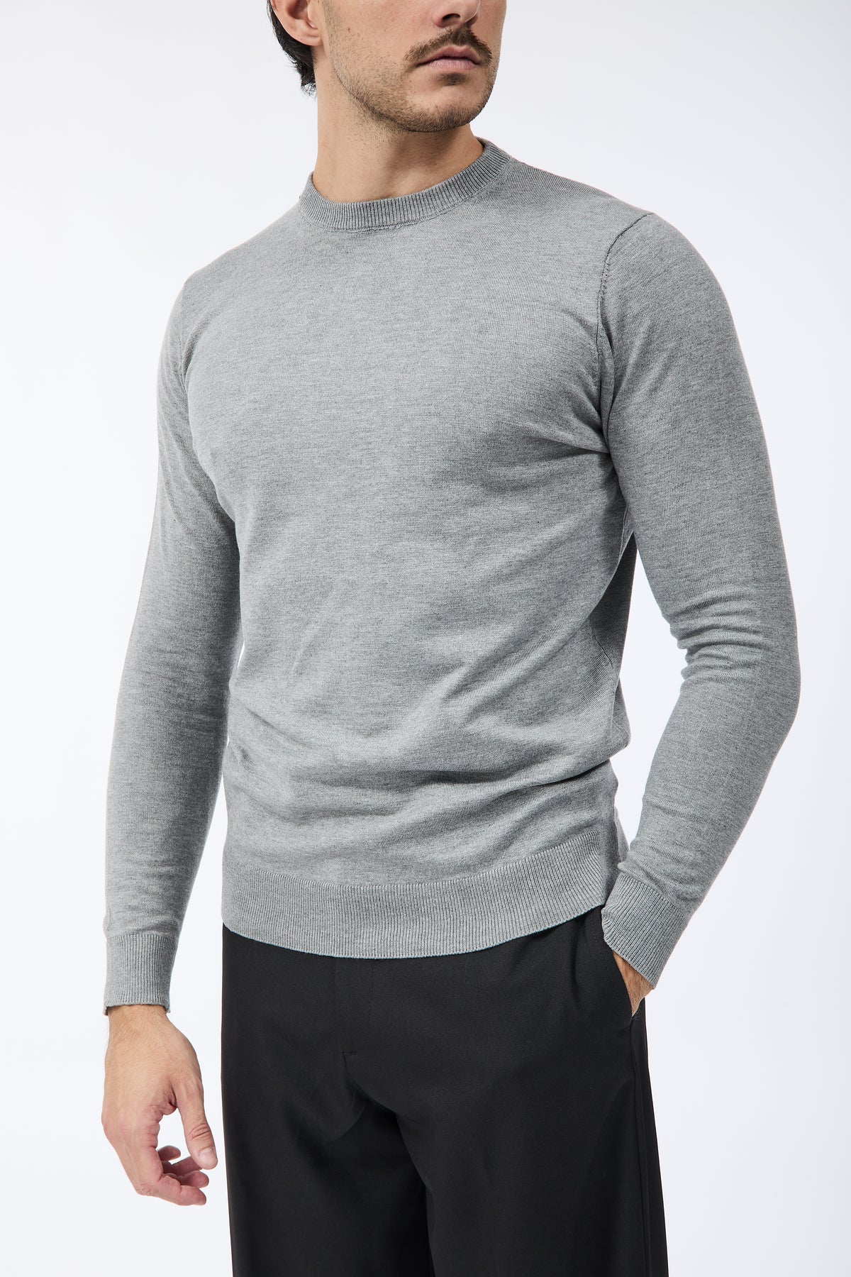 Maglioncino Over-d M01 Grigio Melange