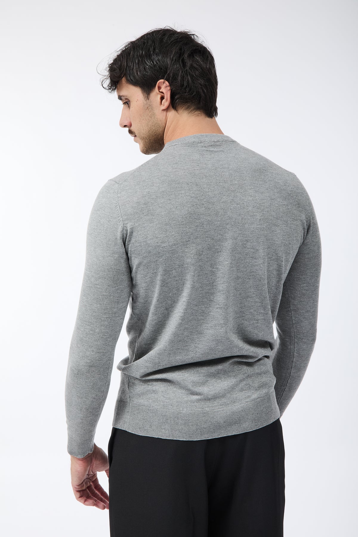 Maglioncino Over-d M01 Grigio Melange