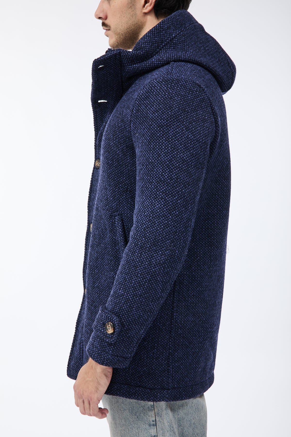 Parka V2 Lungo Punto riso Blu