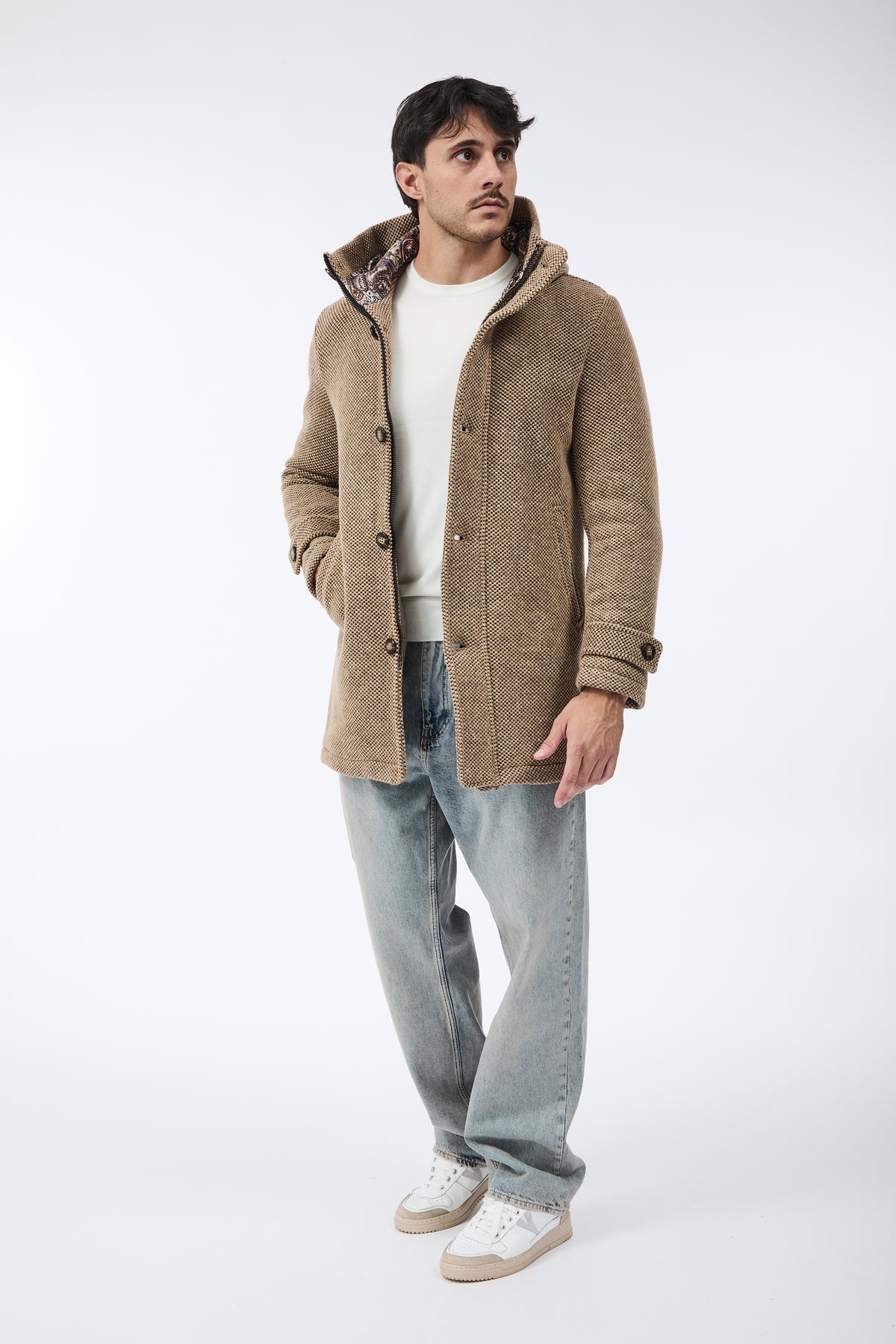 Parka V2 Lungo Punto riso Sabbia