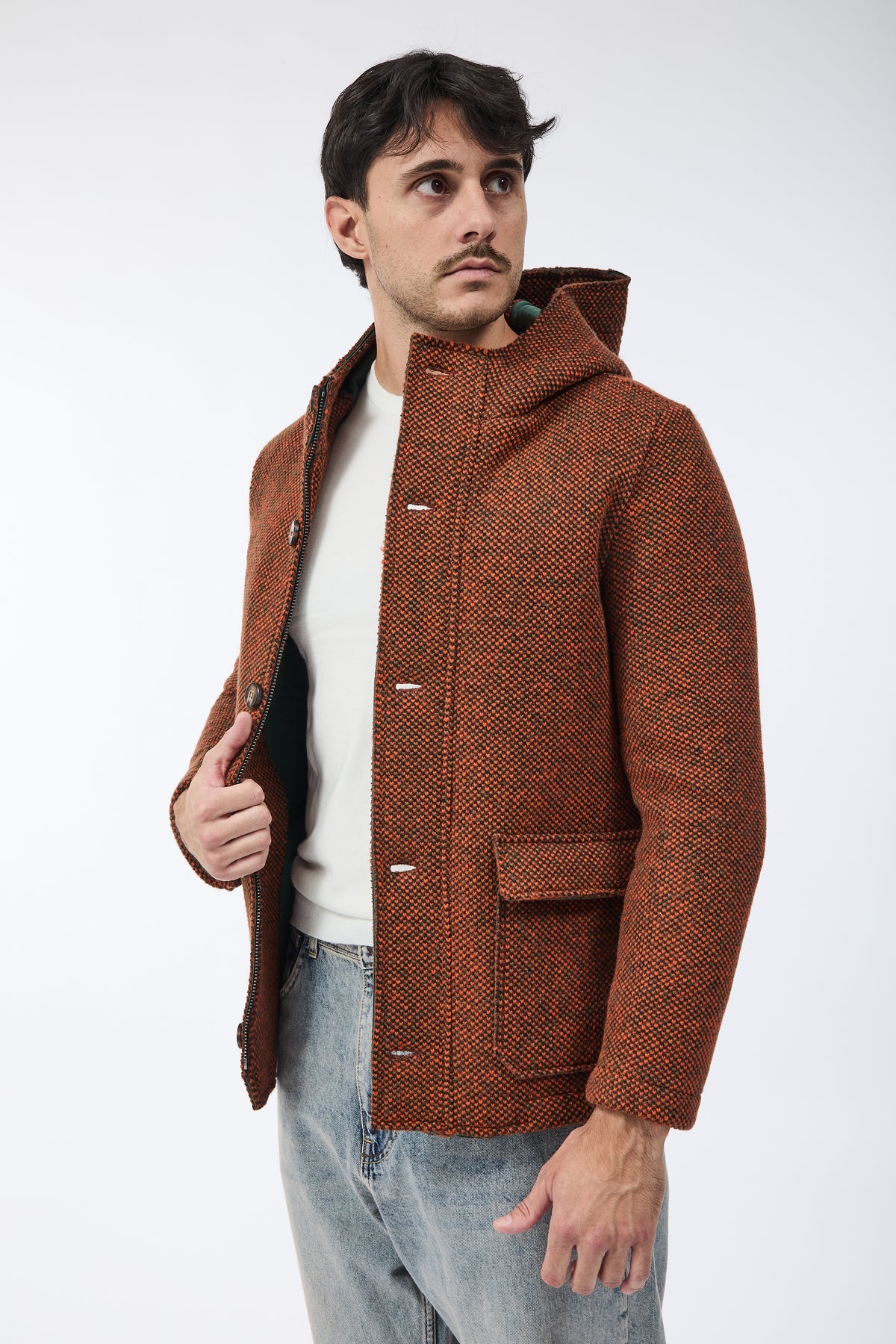 Parka V2 Corto Multicolor Arancione