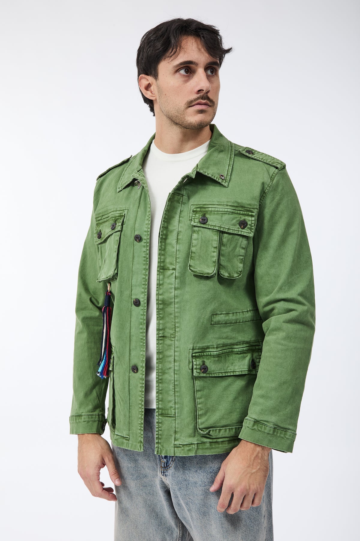 Sahariana Berna Gabardina Menta