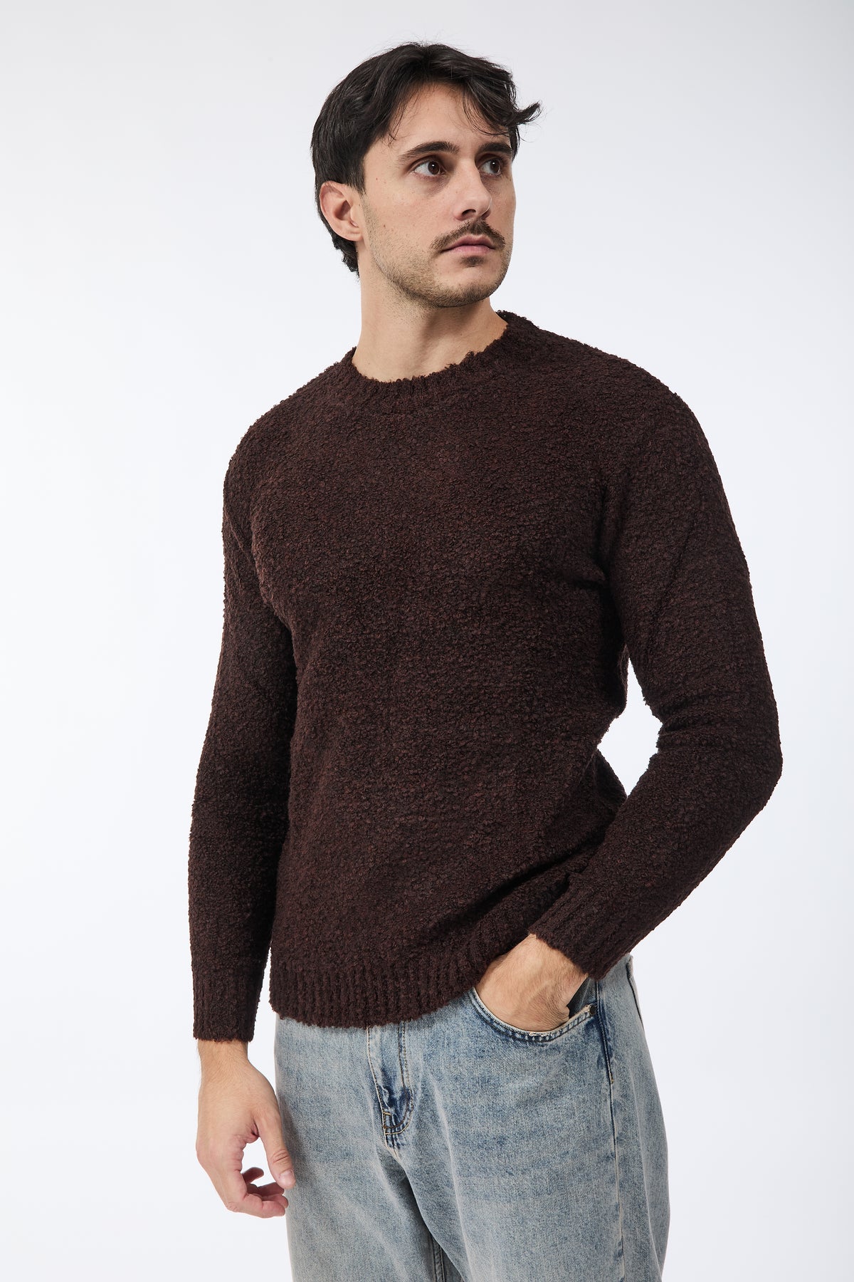 Maglione Block Eleven Bouclè Moro