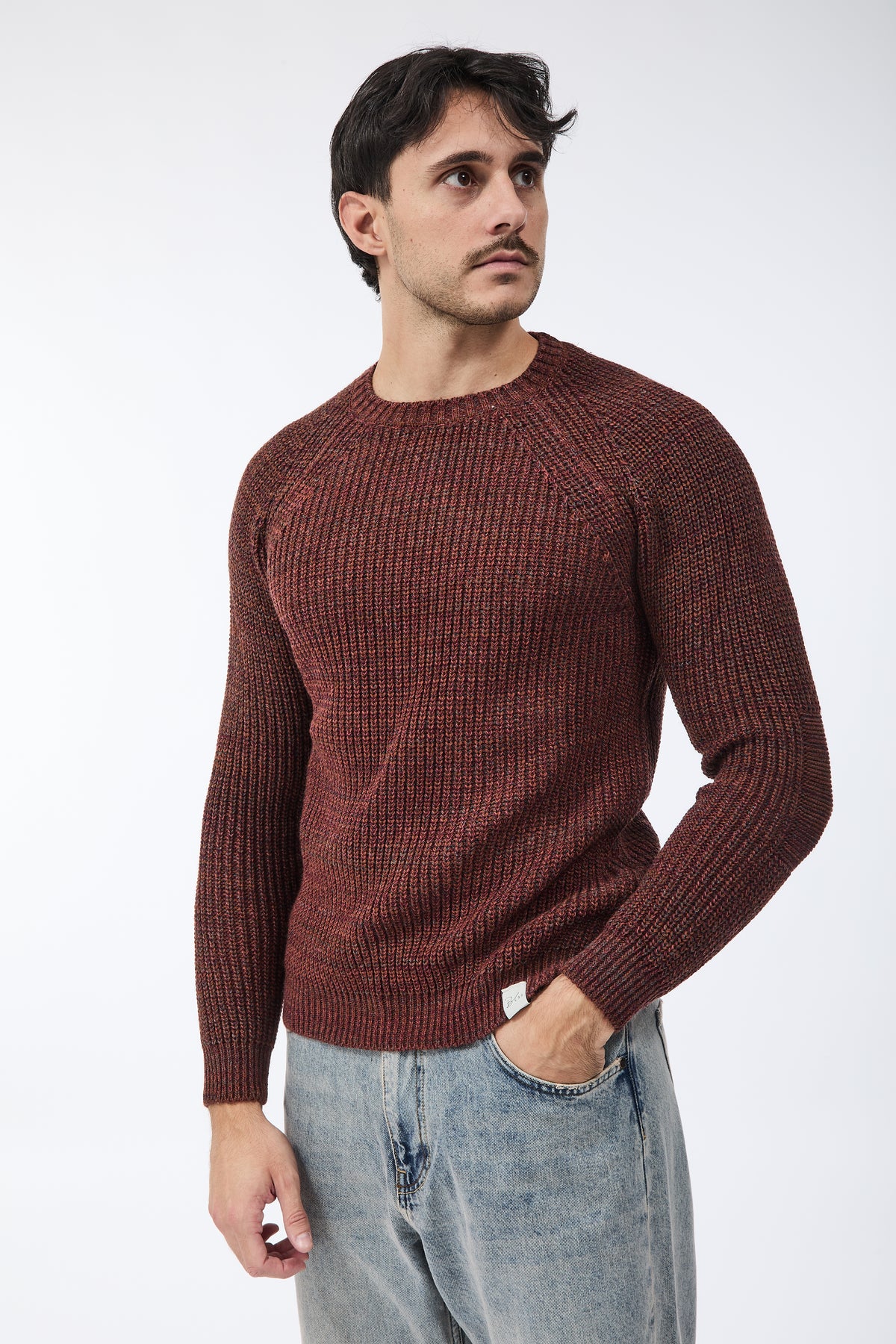 Maglione Block Eleven Malè Prugna