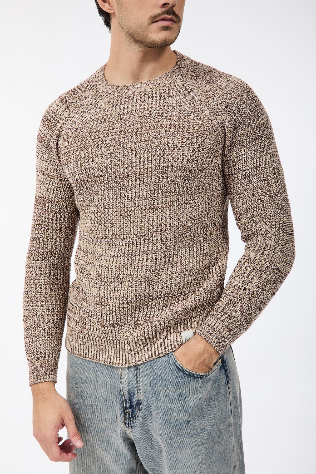 Maglione Block Eleven Malè Bordeaux
