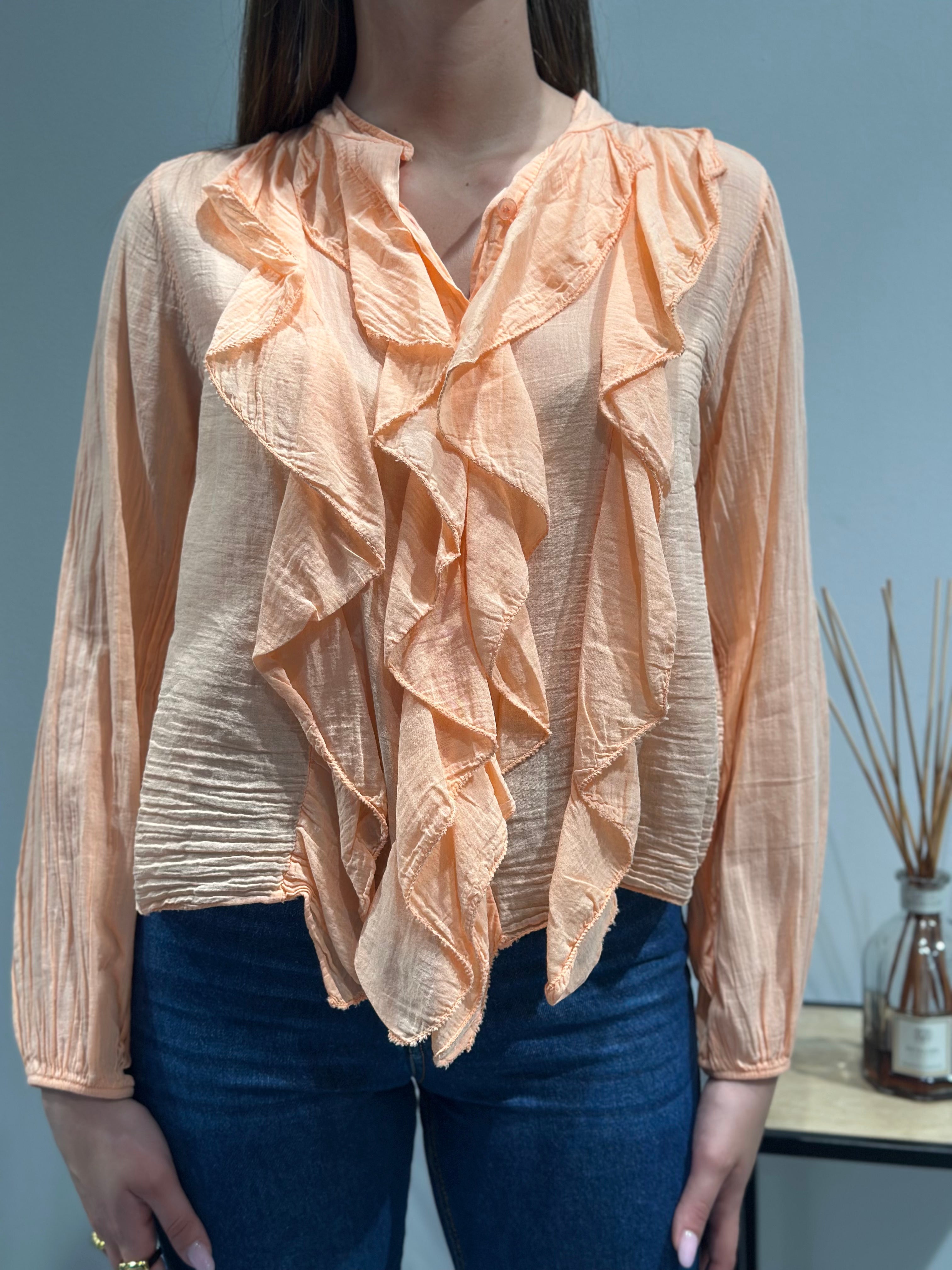 Camicia Lokita Rouches Albicocca (11992150344020)