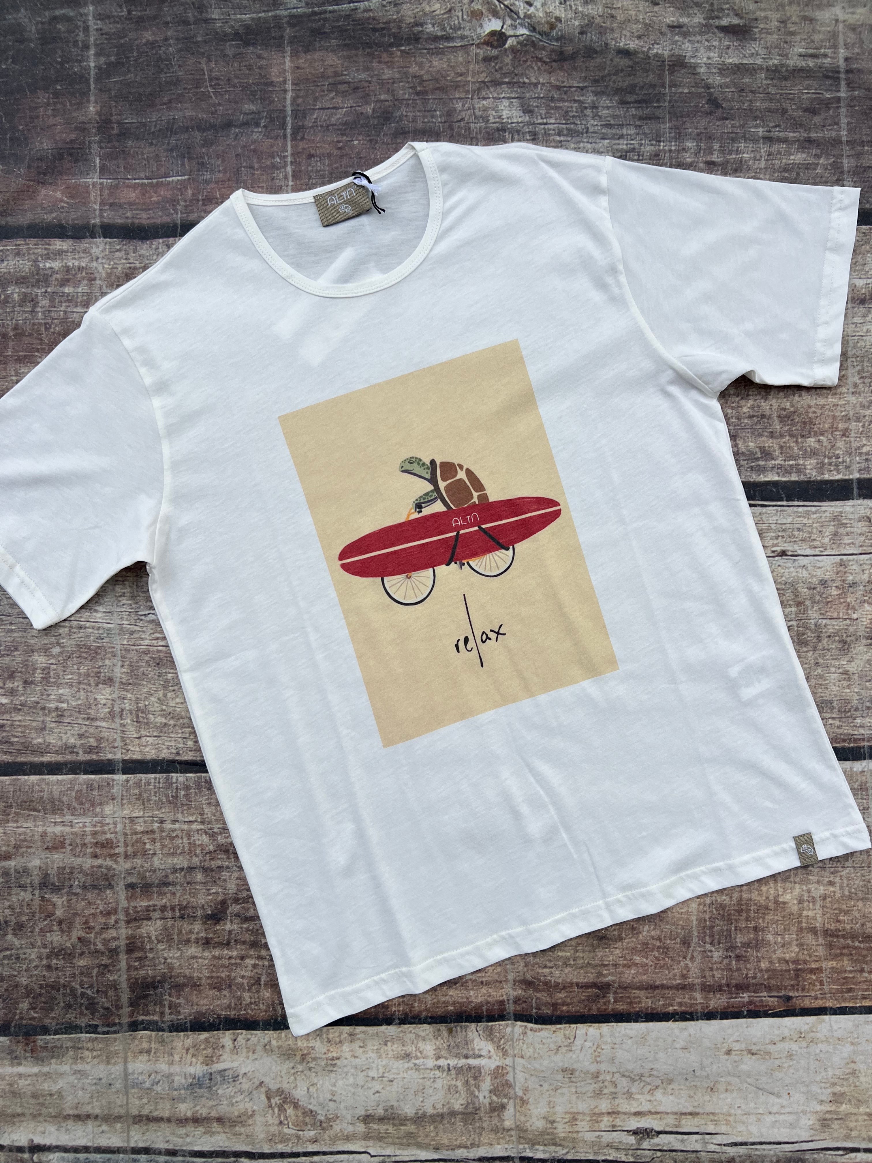 T-shirt Alta Tensione Tartaruga Panna (12108079661396)
