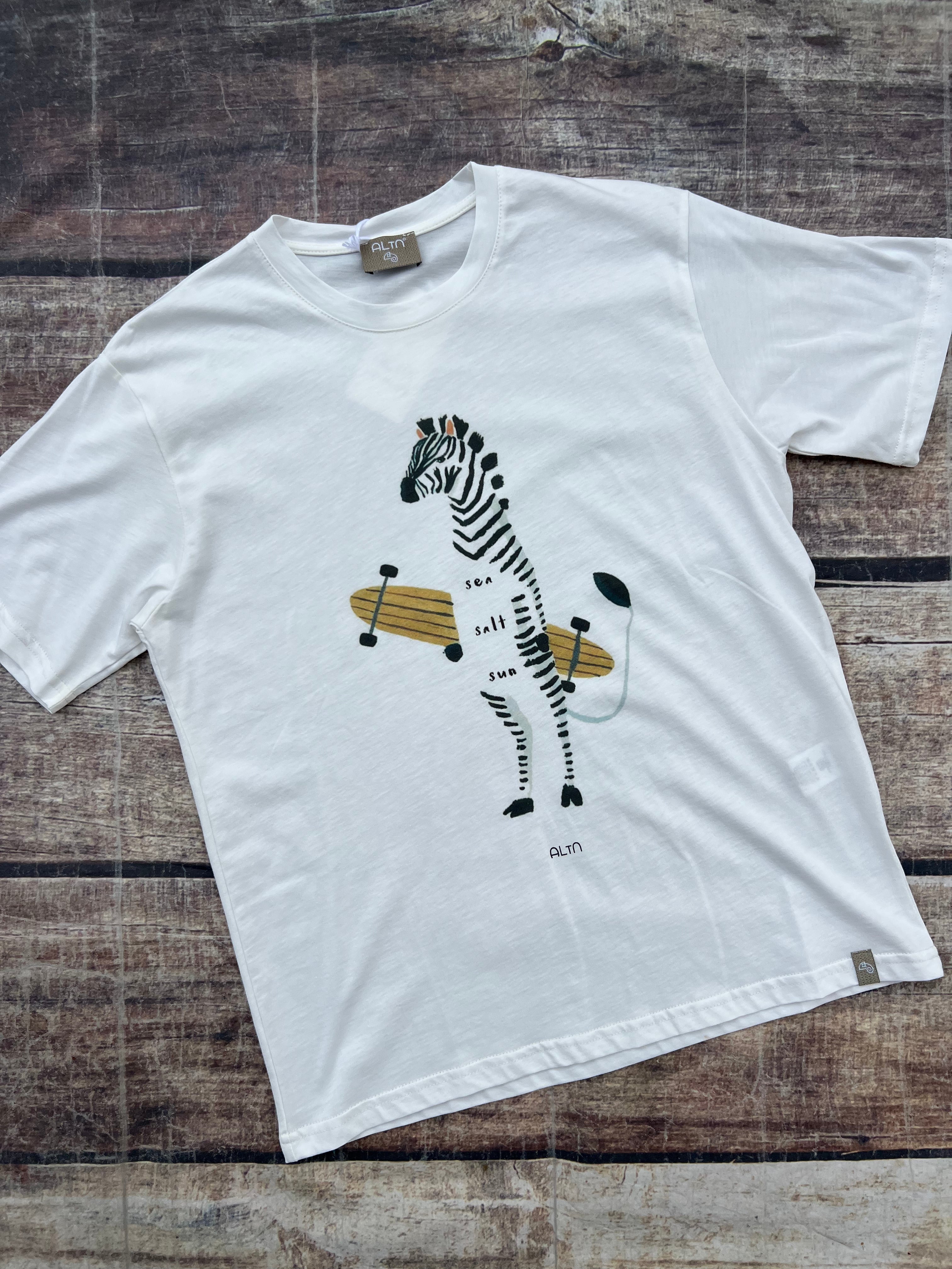 T-shirt Alta Tensione Zebra Panna (12108075499860)