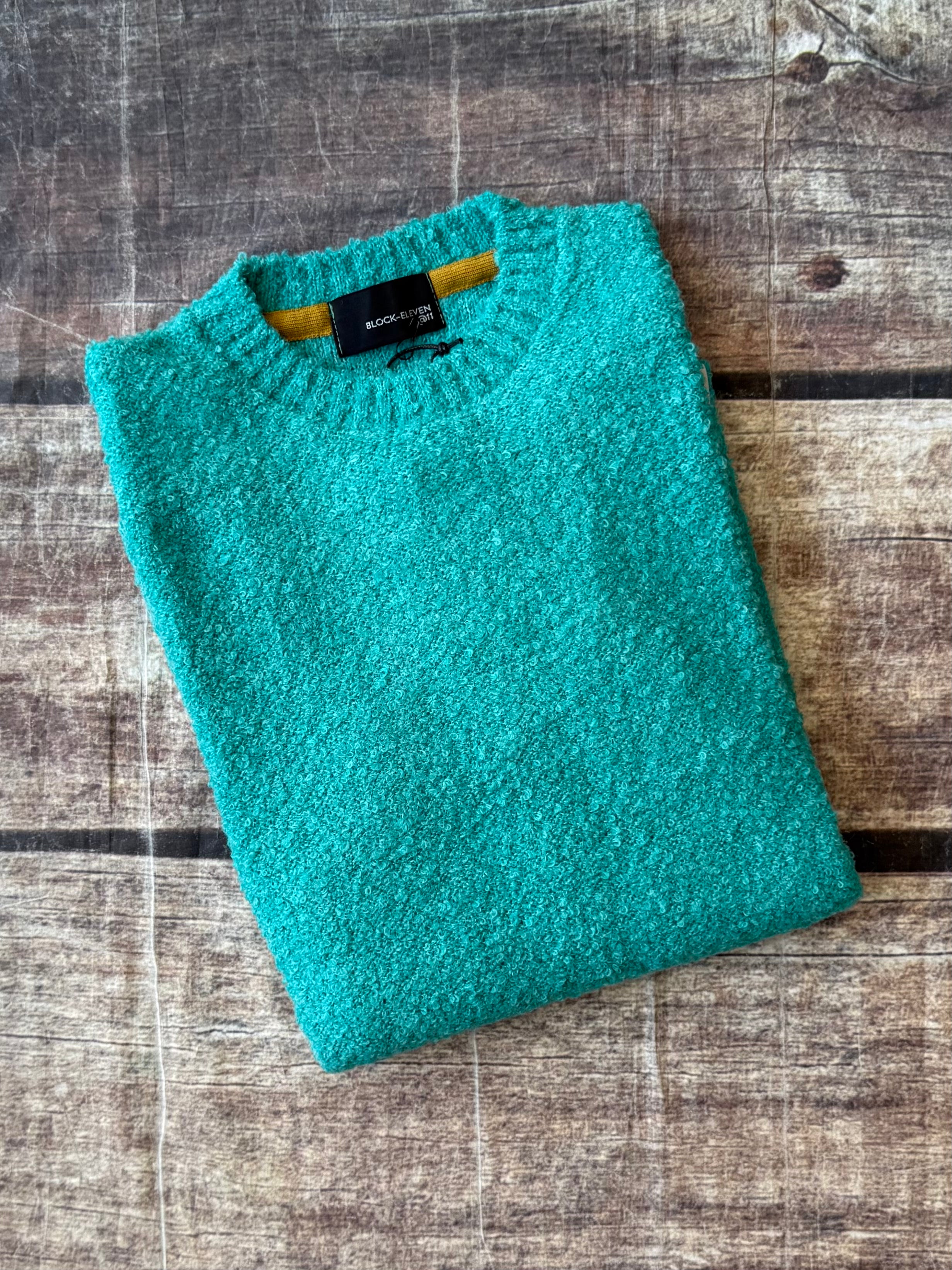 Maglione Block Eleven Bouclè Acquamarina 13 (12302635958612)