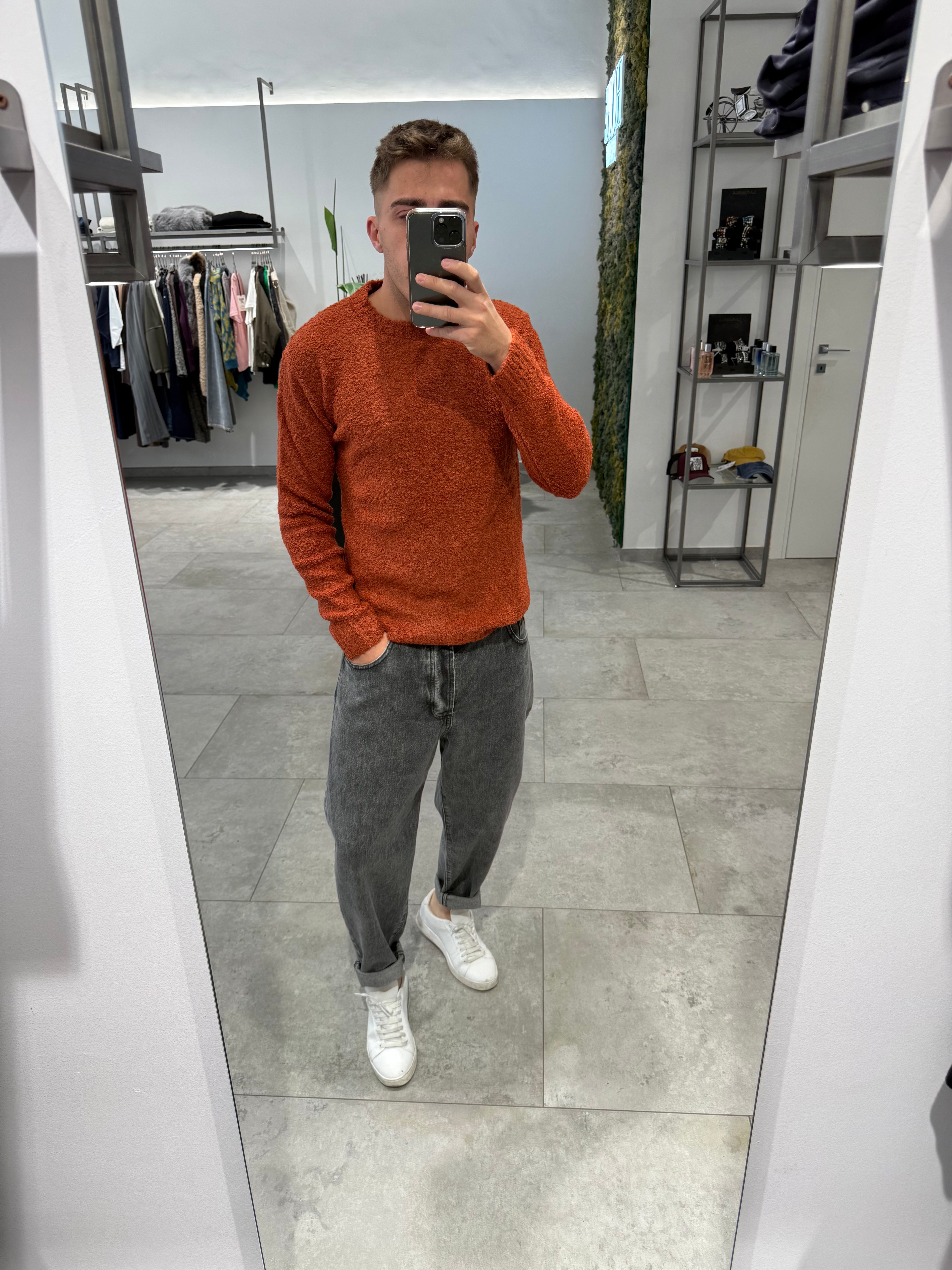 Maglione Block Eleven Bouclè Coccio 13 (12302635532628)