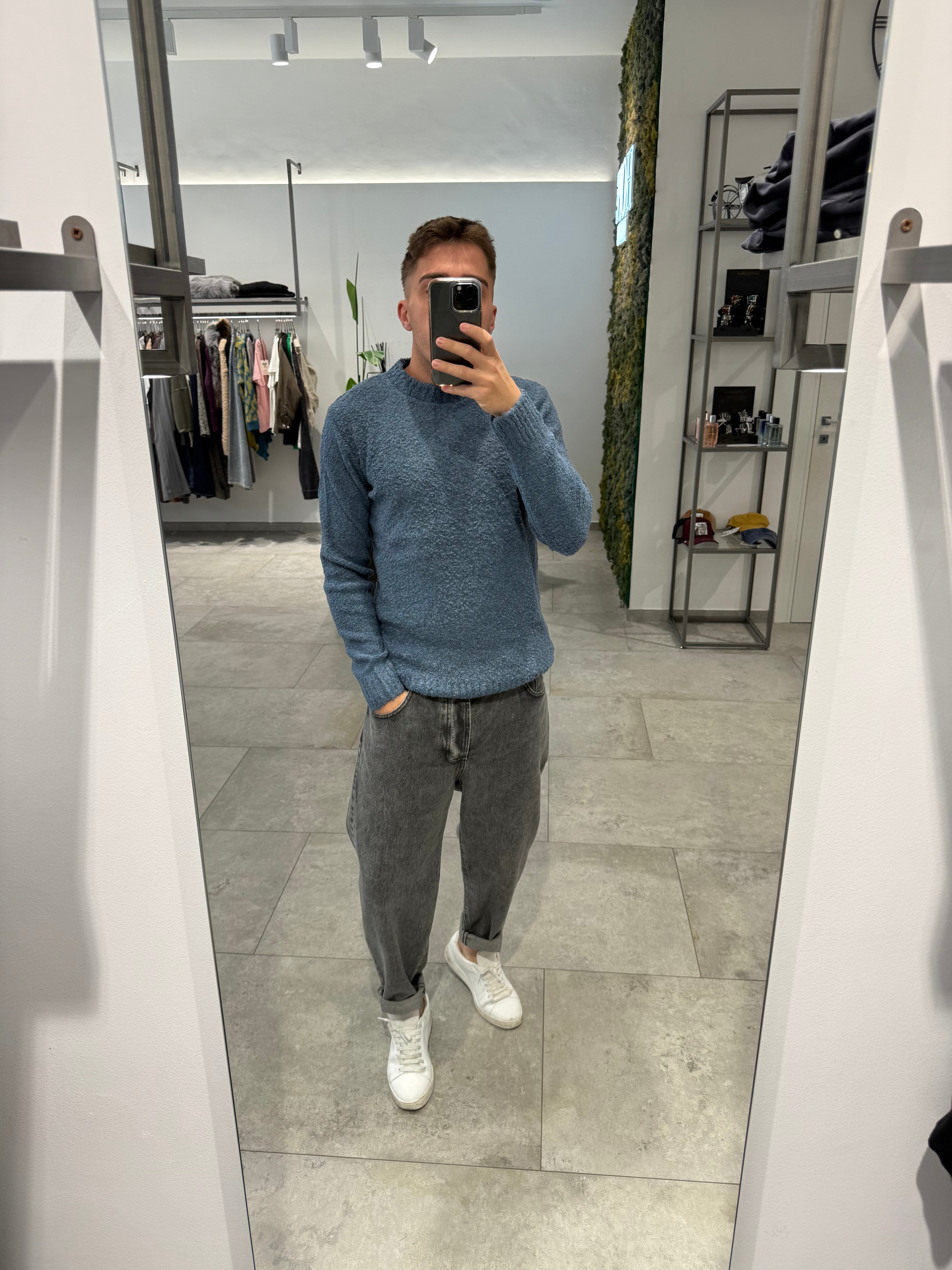 Maglione Block Eleven Bouclè Jeans 13 (12302636908884)