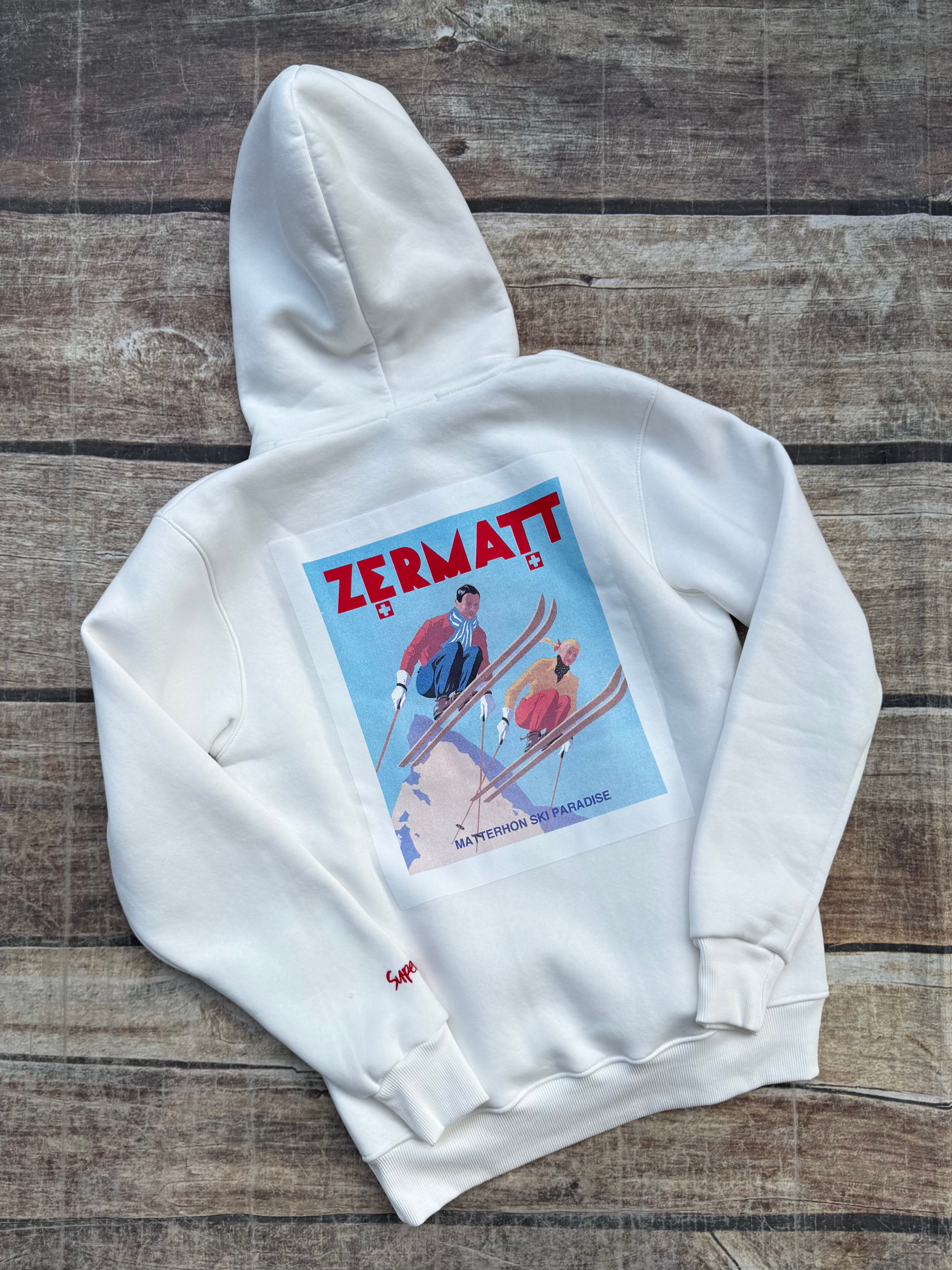 Felpa Superculture Cappuccio Bianca A1309