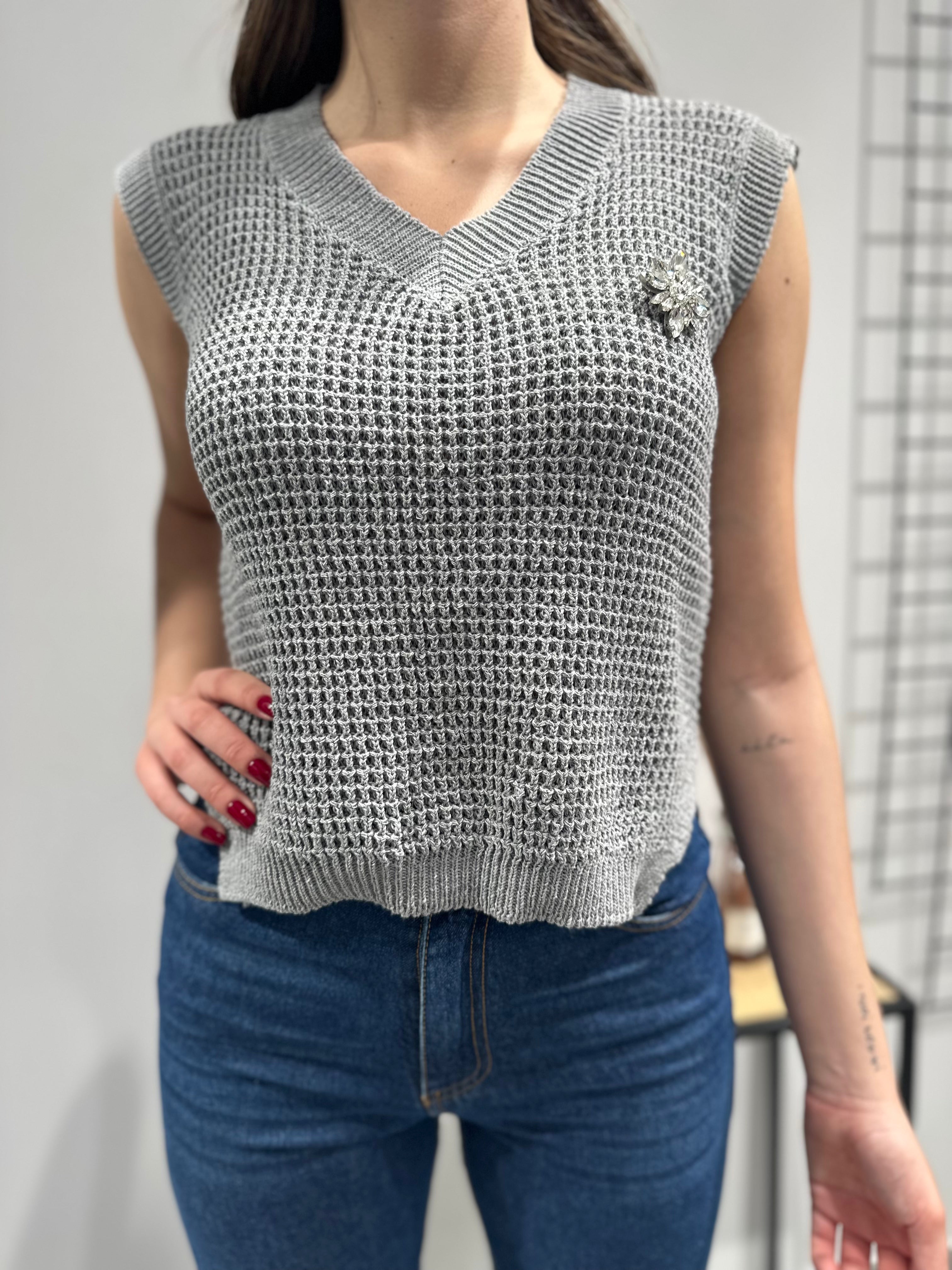 Gilet Lokita Spilla Grigio (12028428812628)