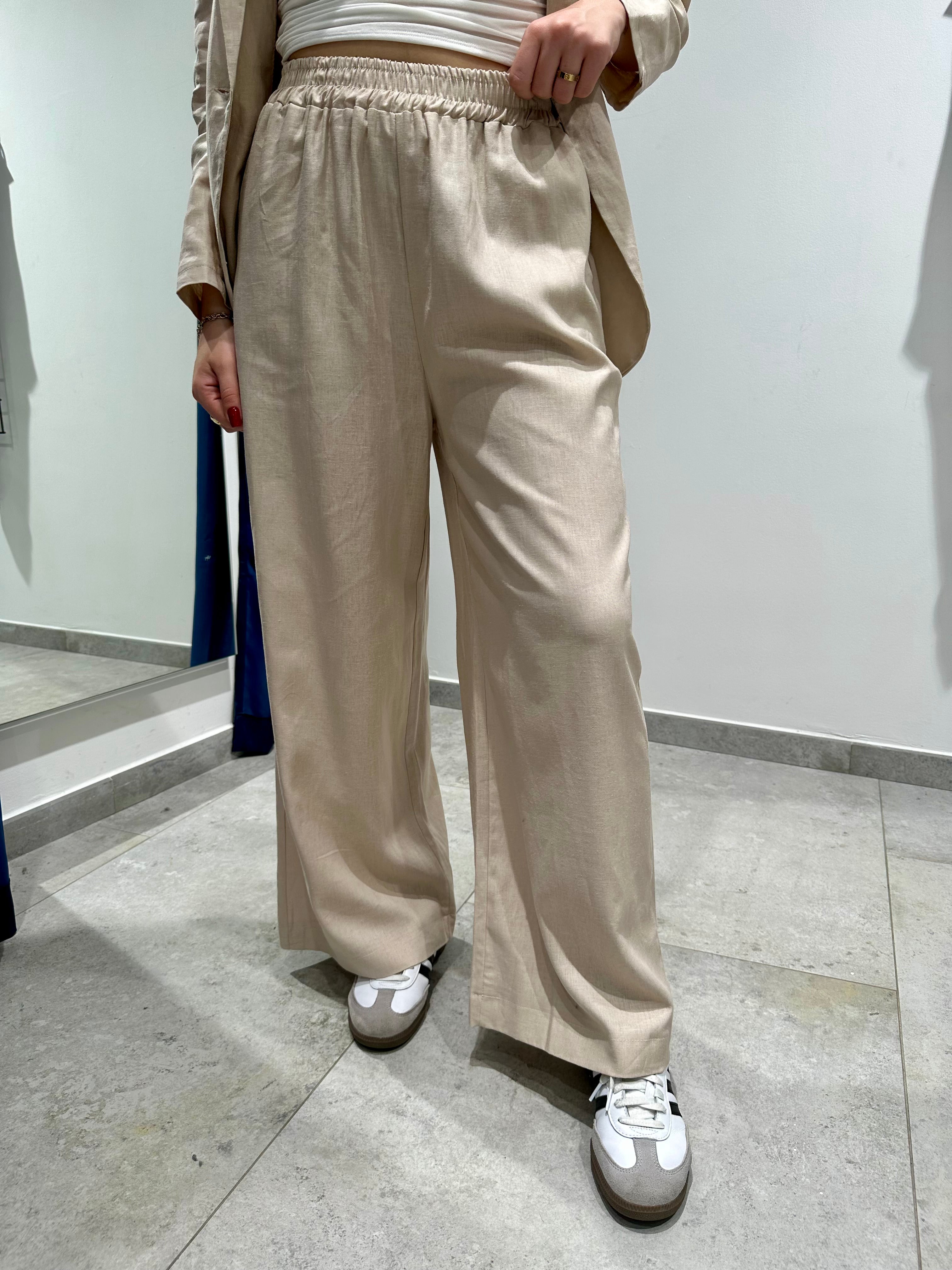 Pantalone Lokita Lino Sabbia (9140448035156)