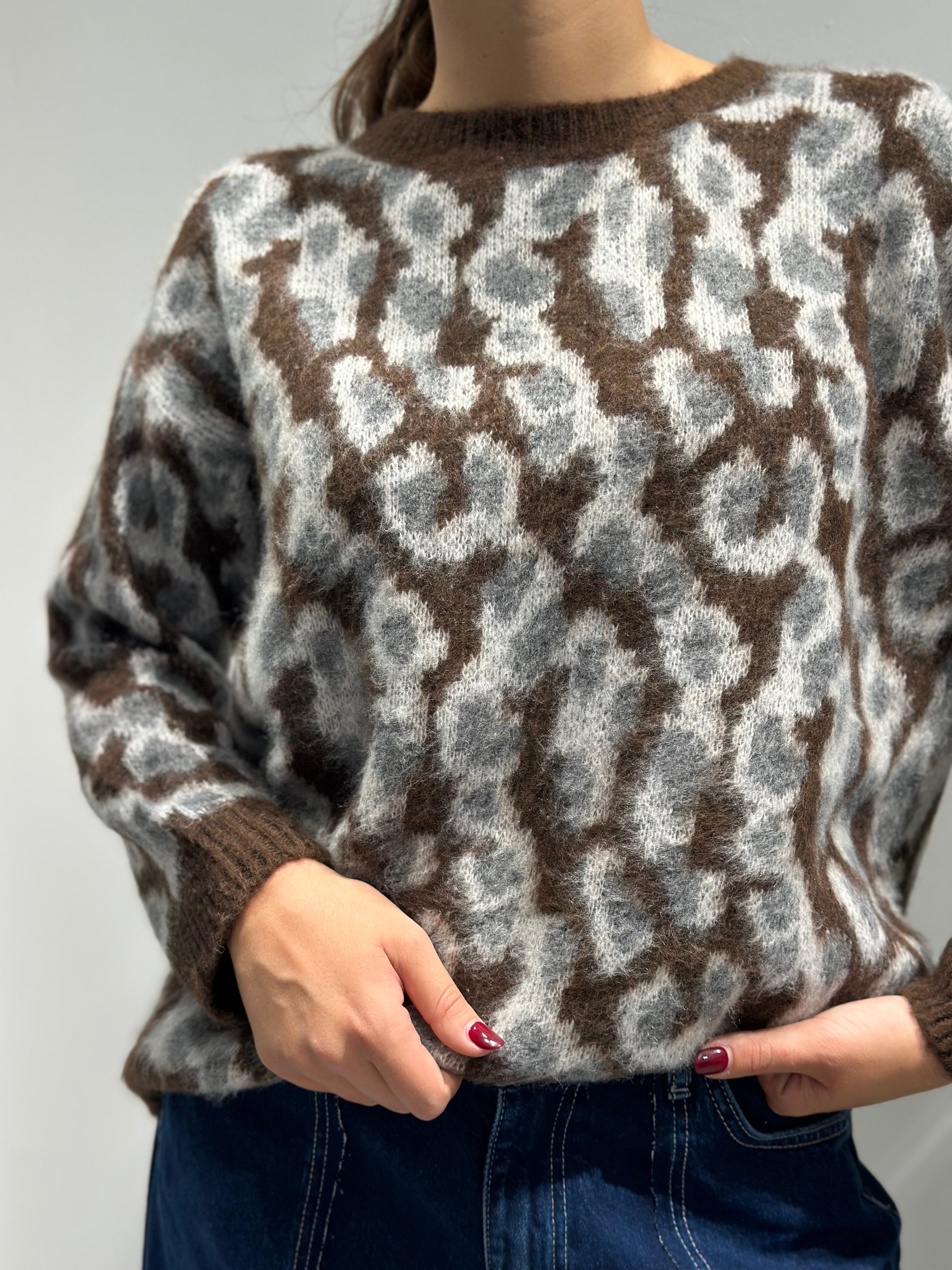 Maglione HaveOne jacquard Moro (12258342764884)