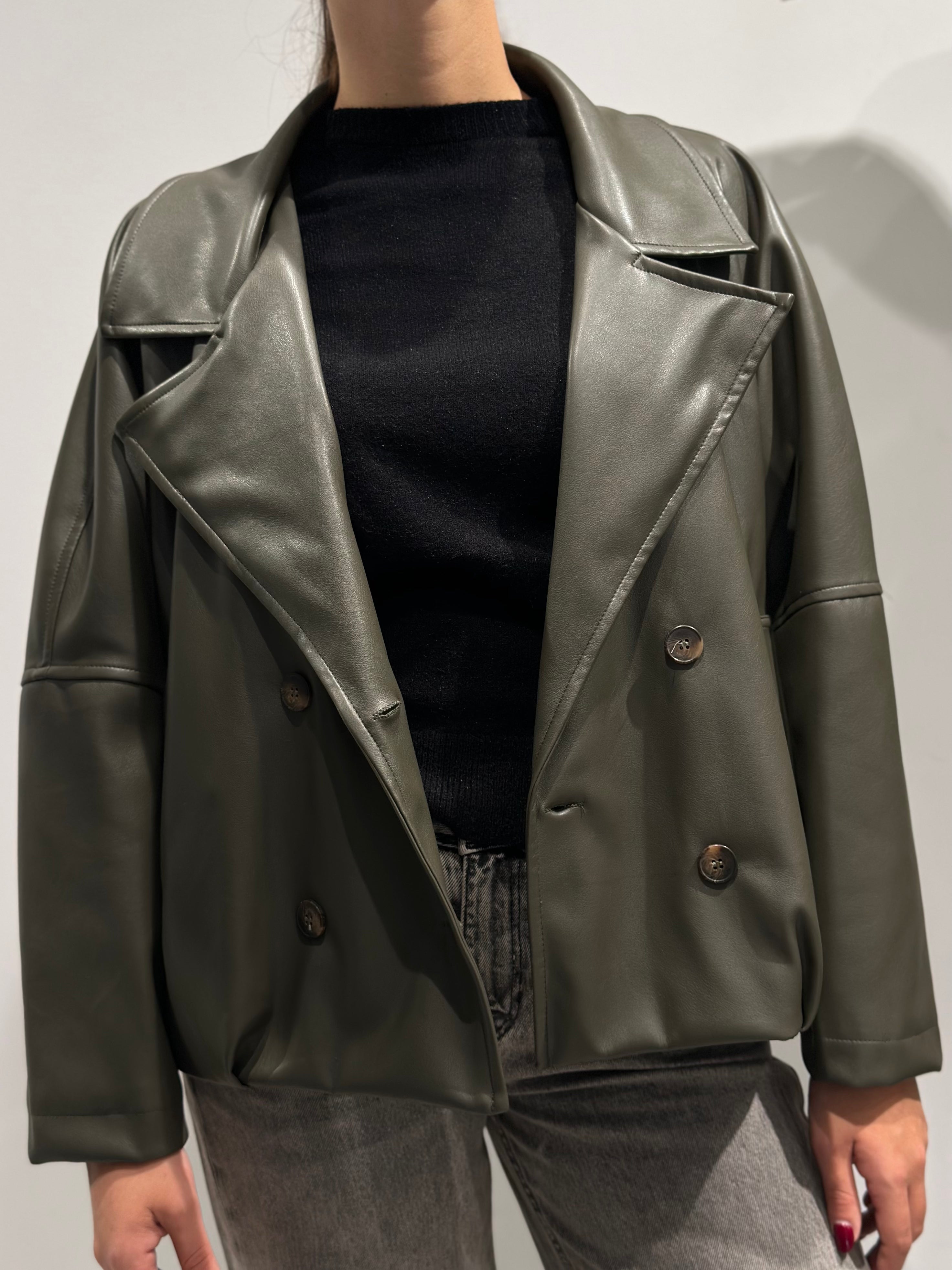 Chiodo HaveOne Ecopelle Militare (12258352300372)