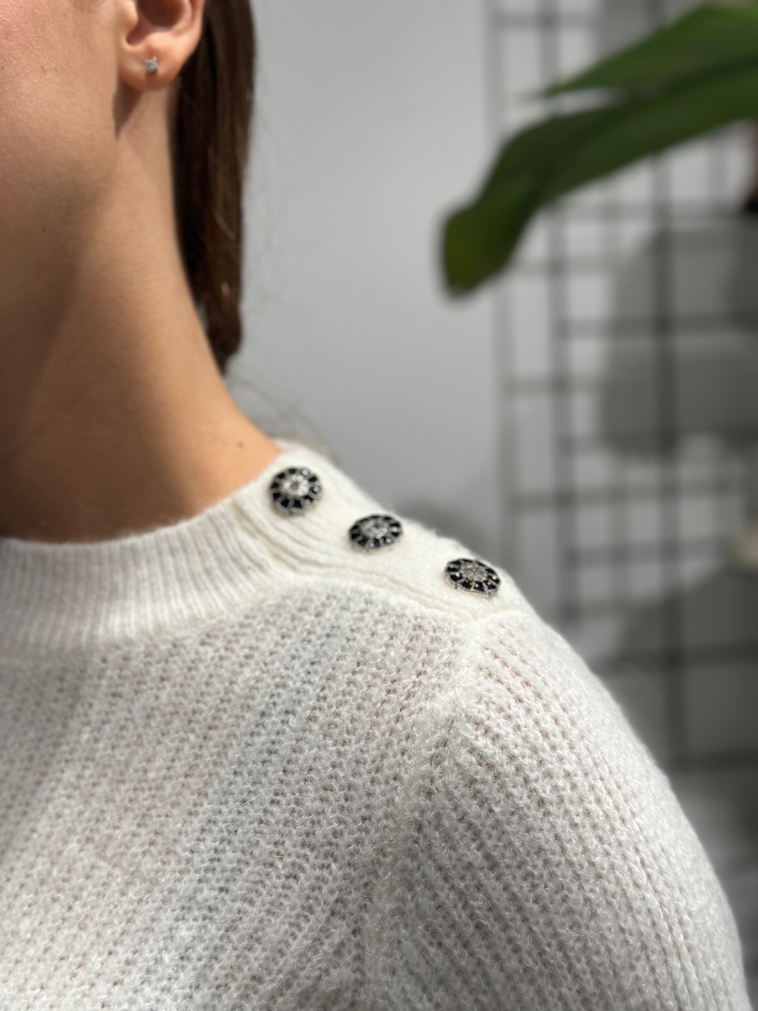 Maglione Lokita Panna Bottoni (12267232887124)