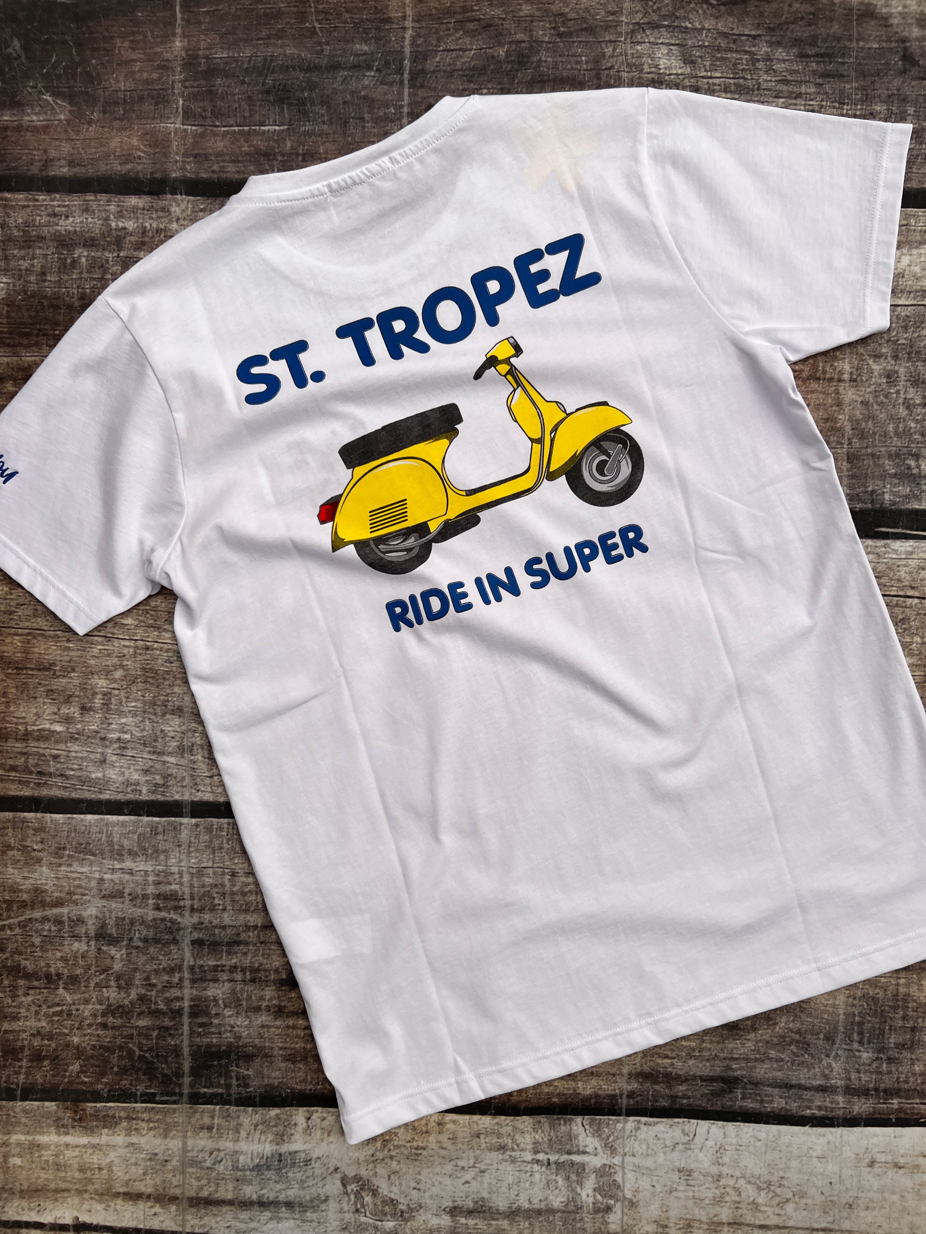 T-shirt Superculture Vespa St. Tropez A 871 (8864386515284)