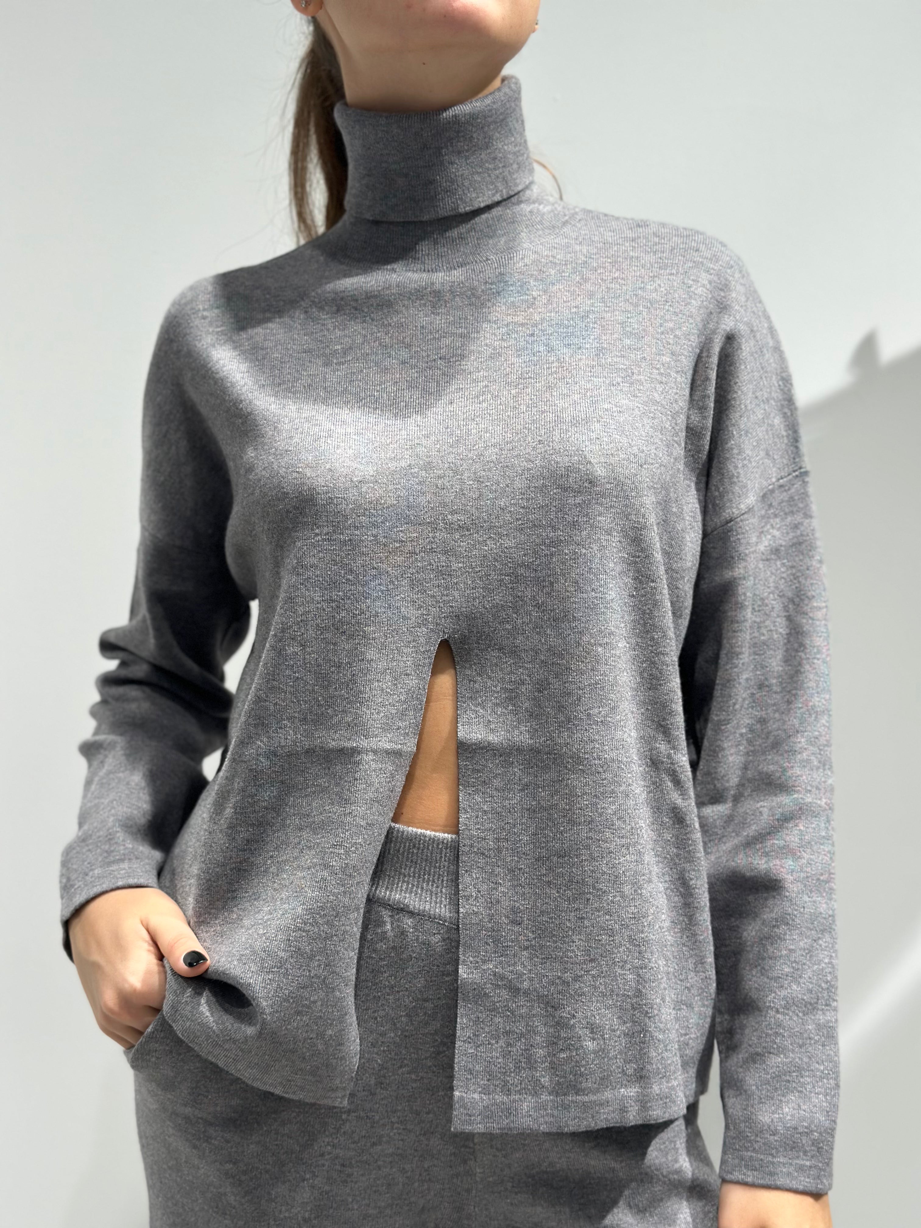 Coordinato Over-d Maglia Grigio