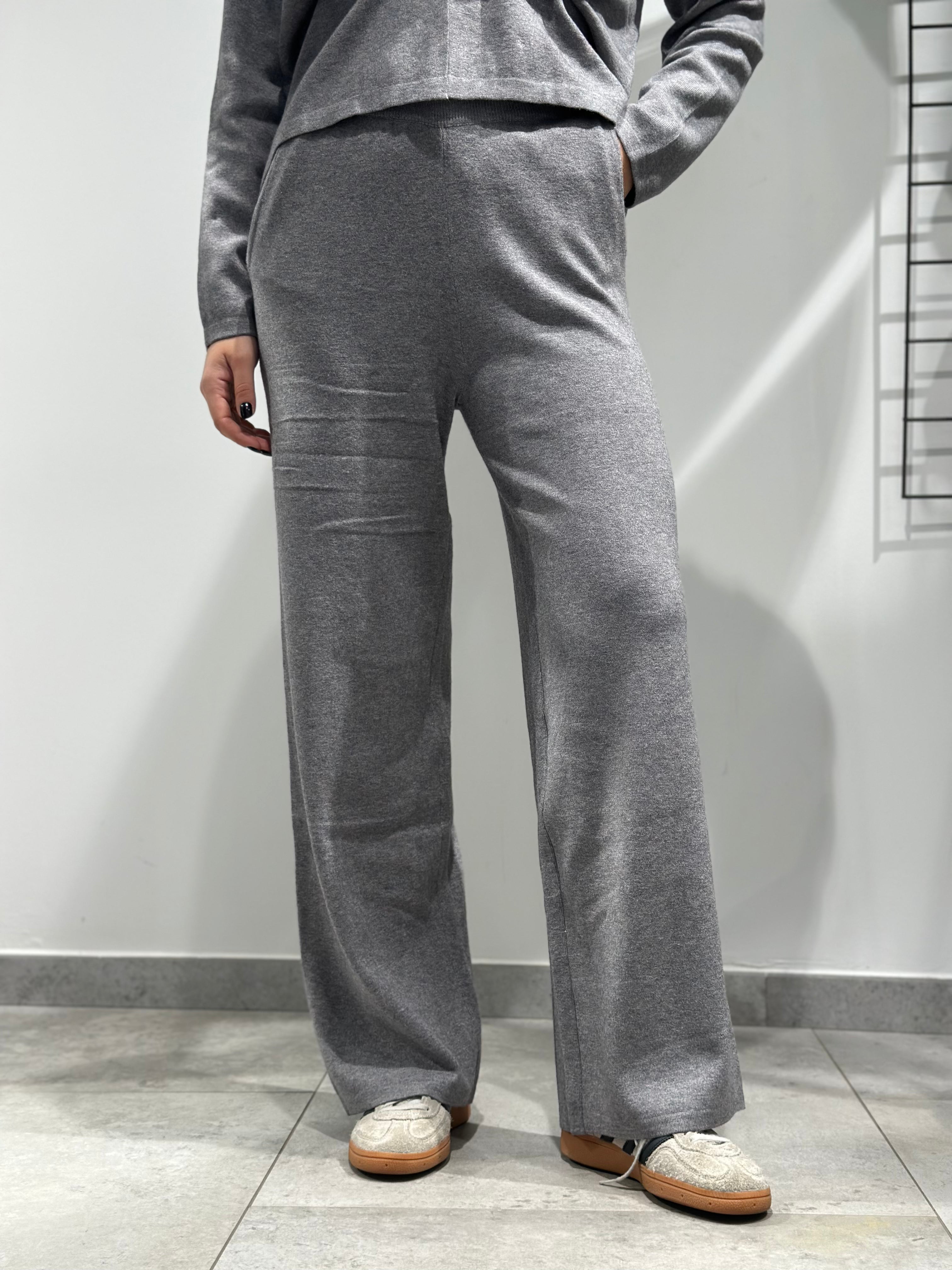 Coordinato Over-d Maglia Grigio