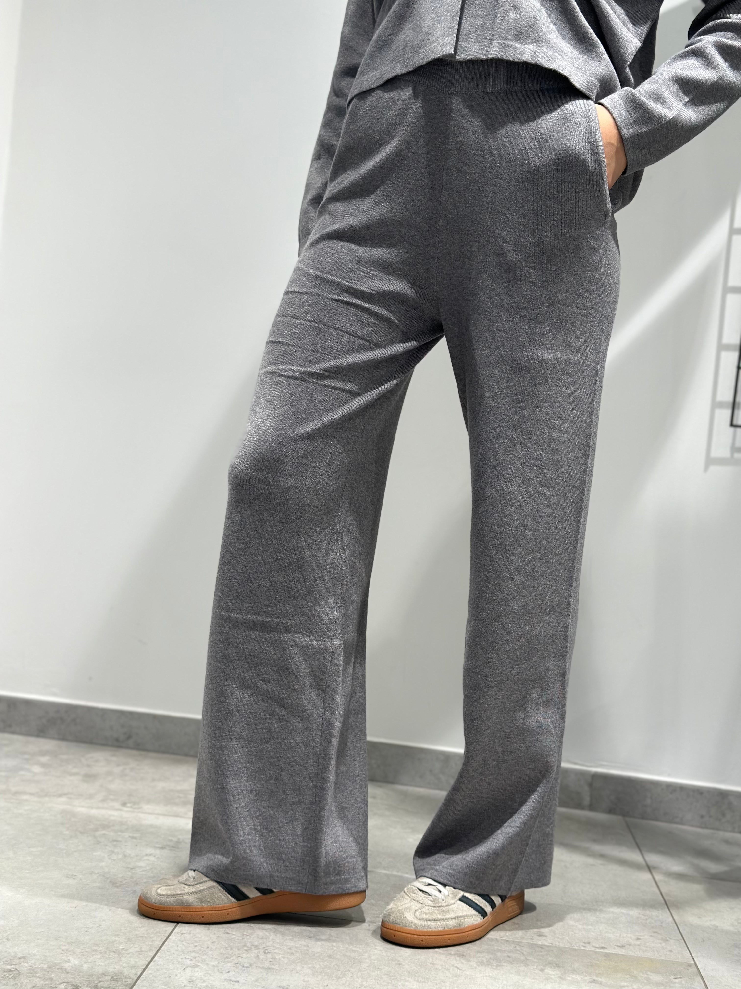 Coordinato Over-d Maglia Grigio