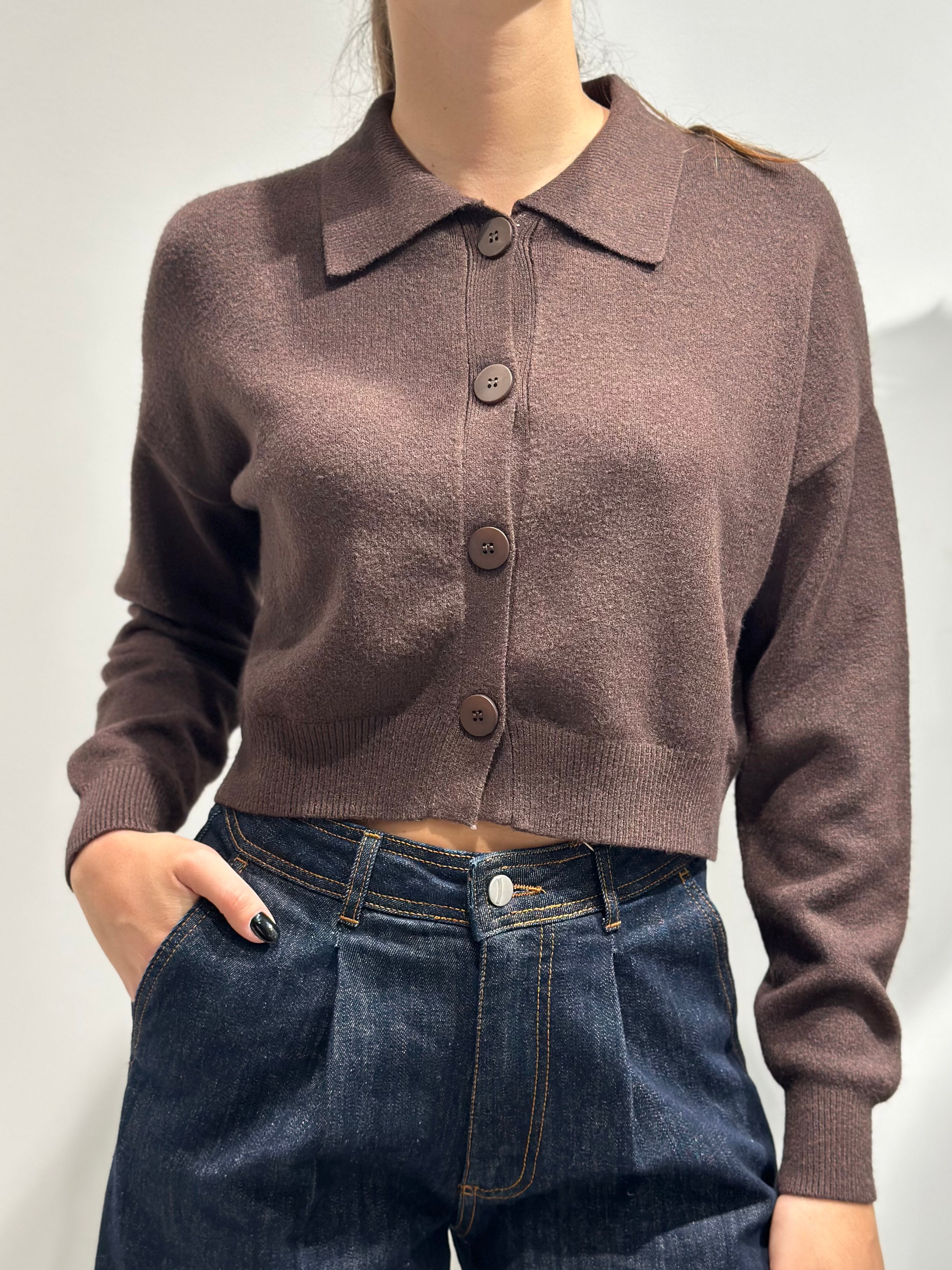 Cardigan Berna Cropped Moro 27