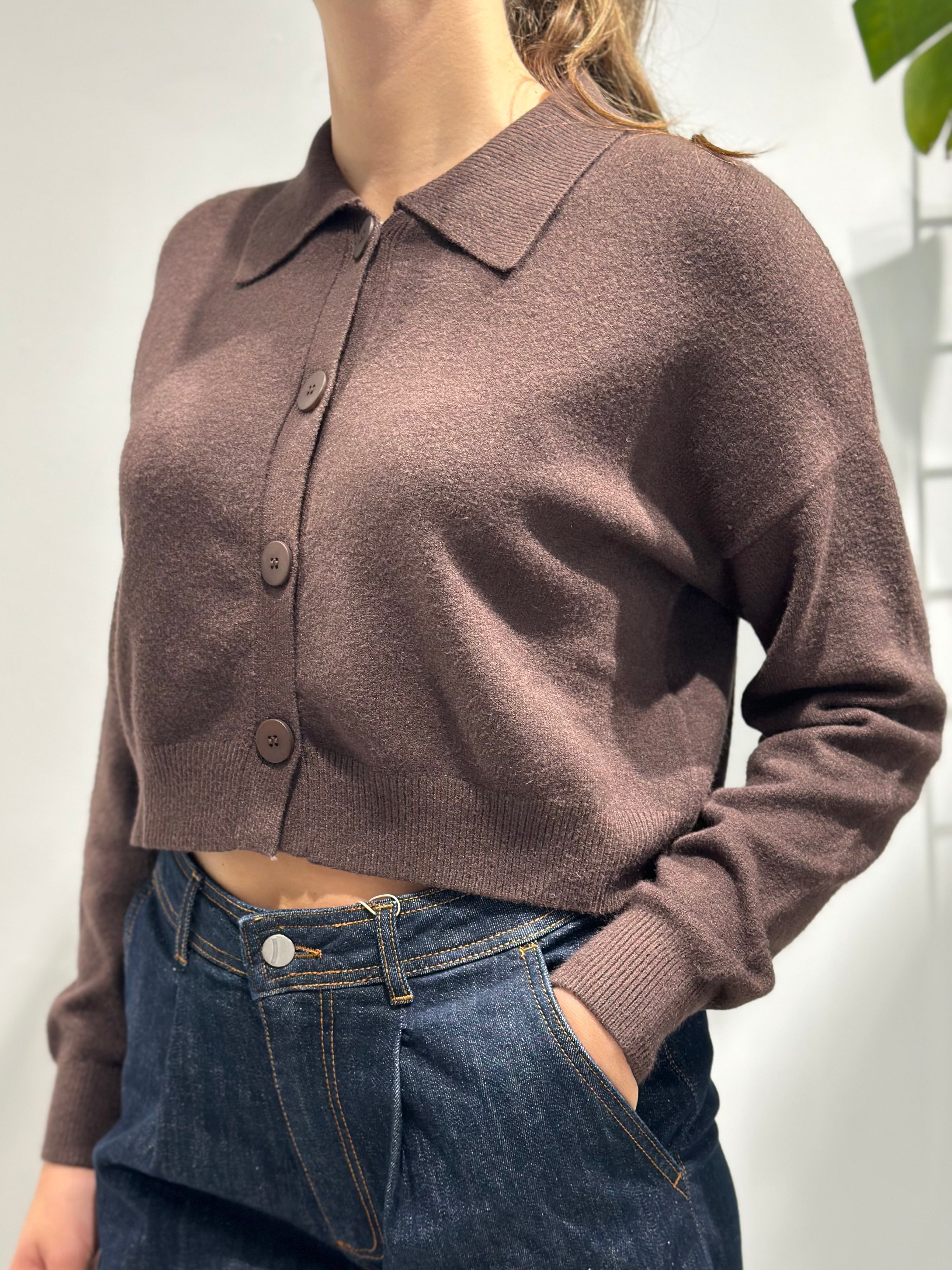 Cardigan Berna Cropped Moro 27