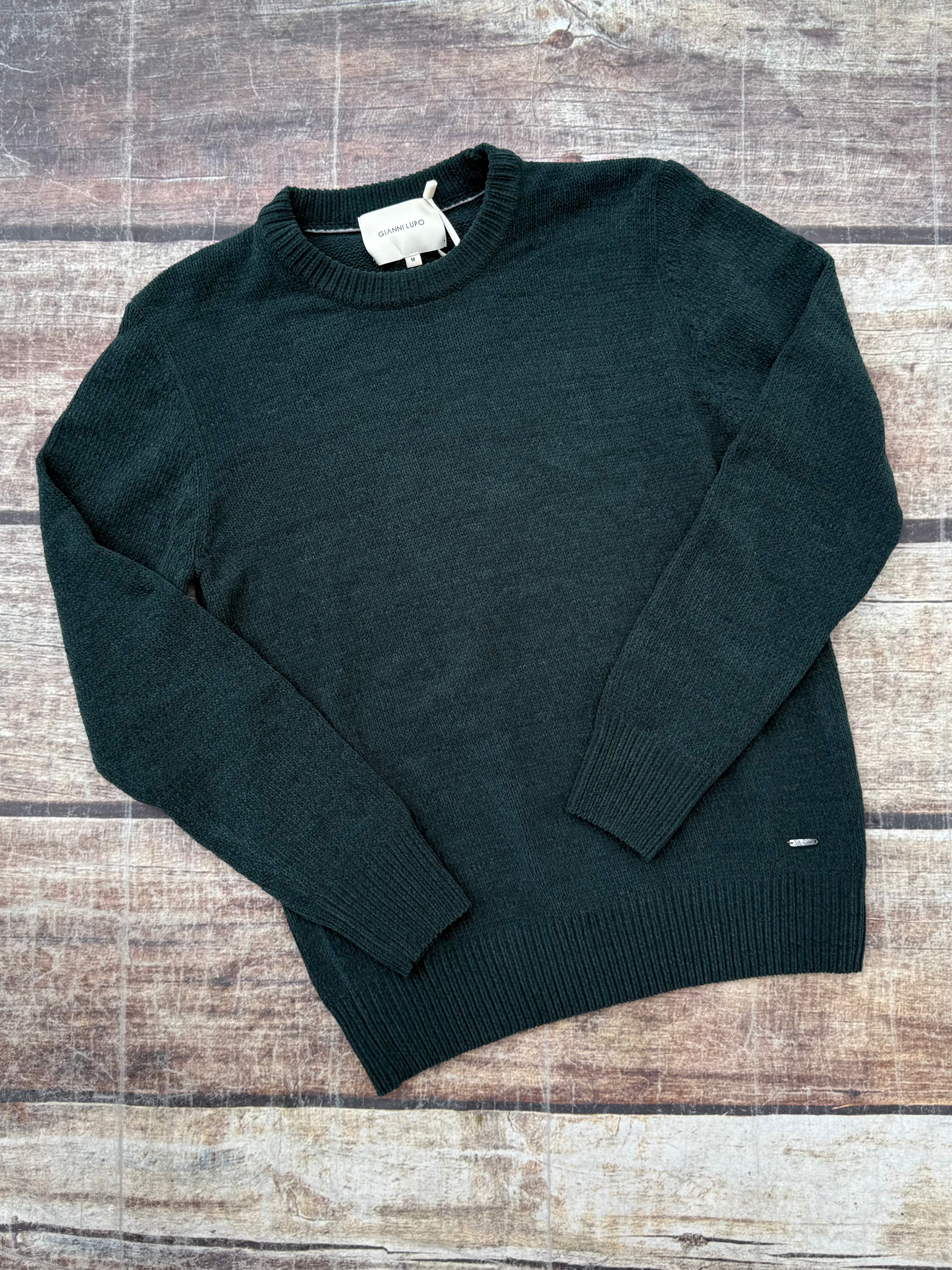 Maglione Gianni Lupo Ciniglia Green British 535 (12245637169492)