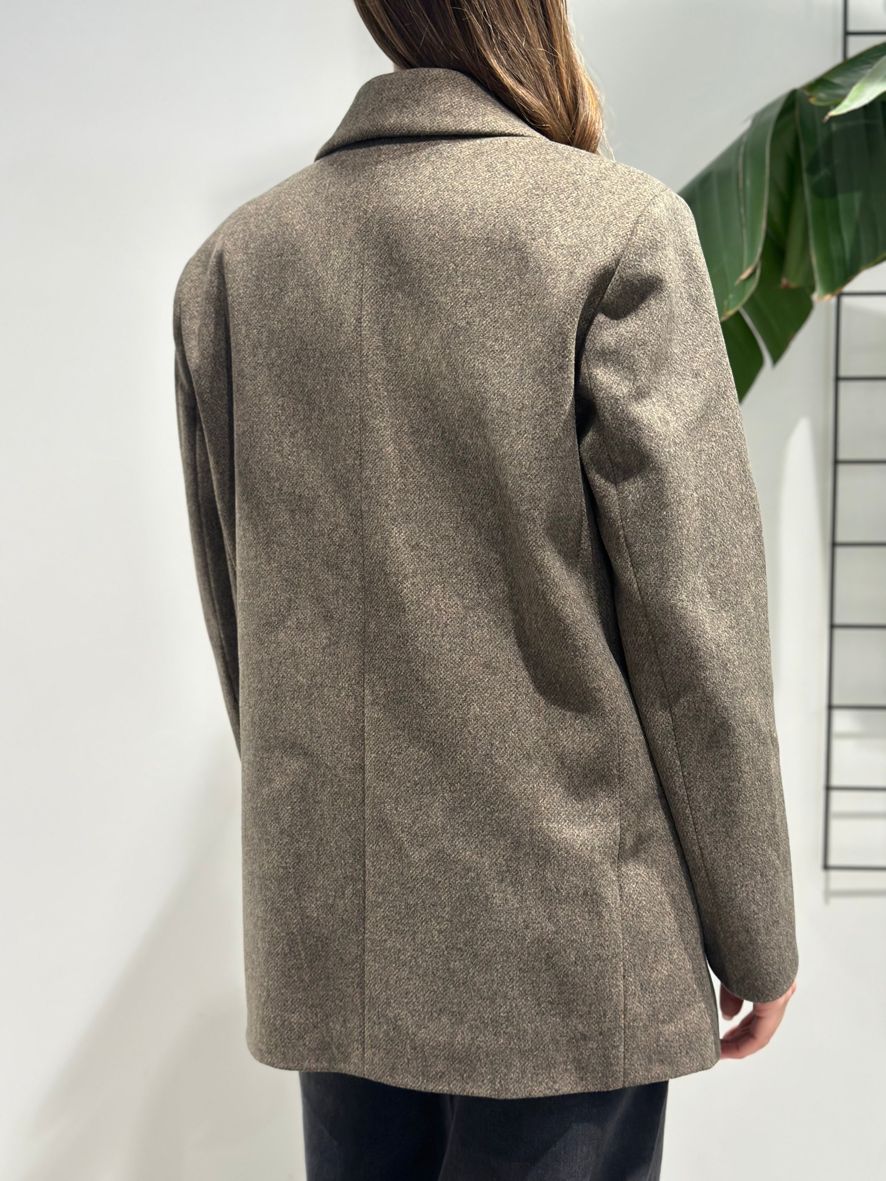 Cappotto Lokita Doppiopetto Tortora