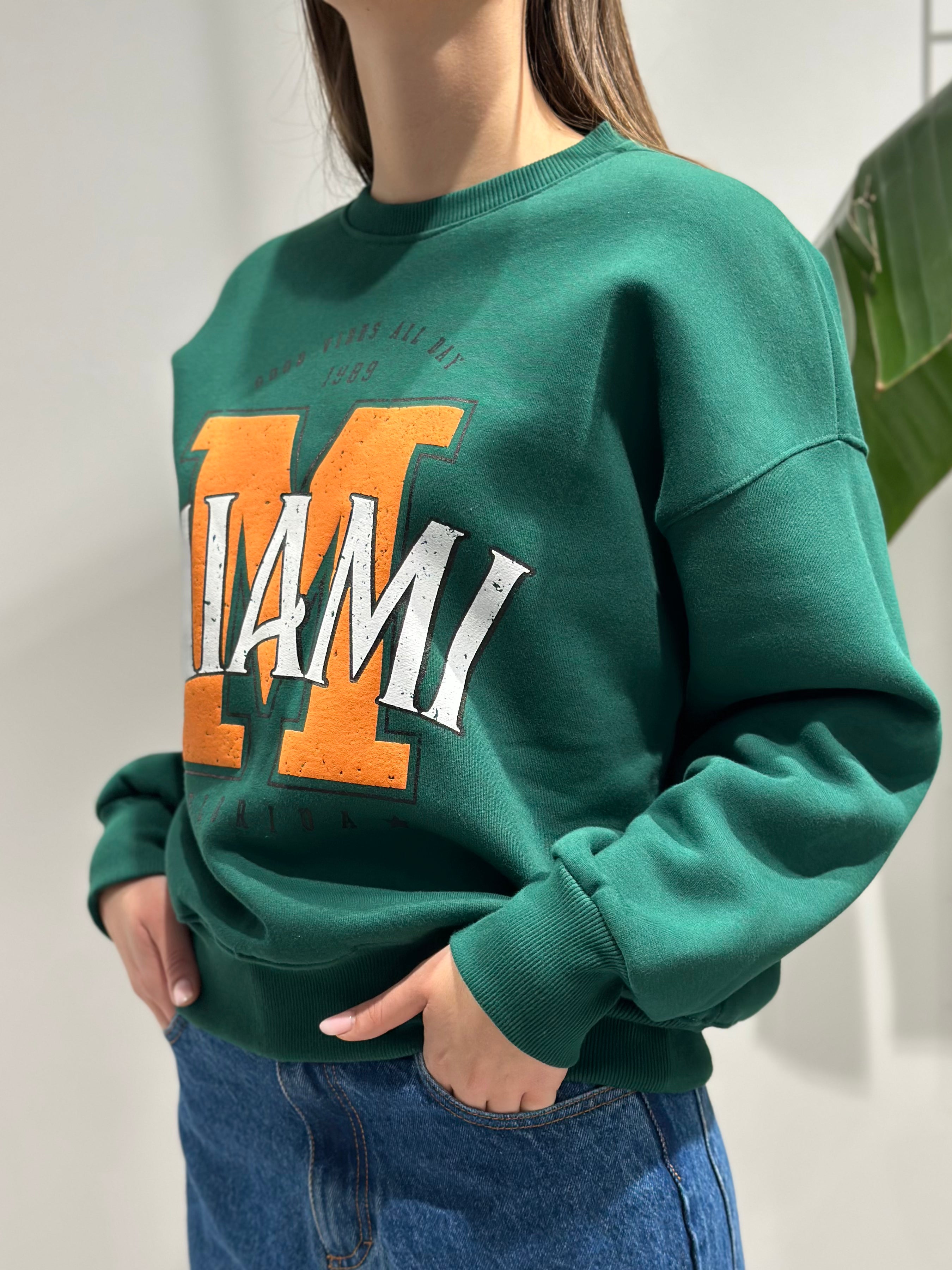 Felpa Berna Girocollo Miami