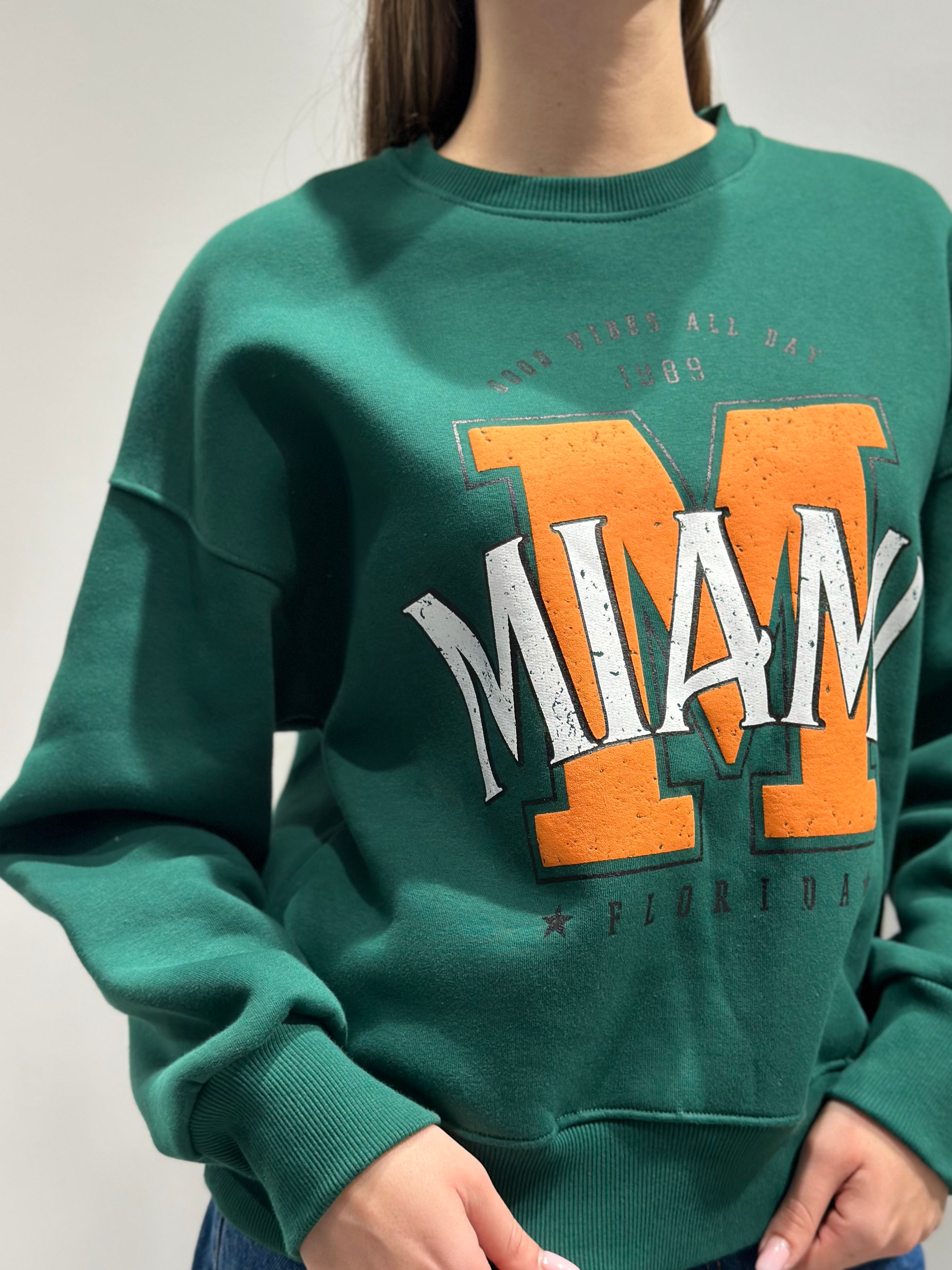 Felpa Berna Girocollo Miami