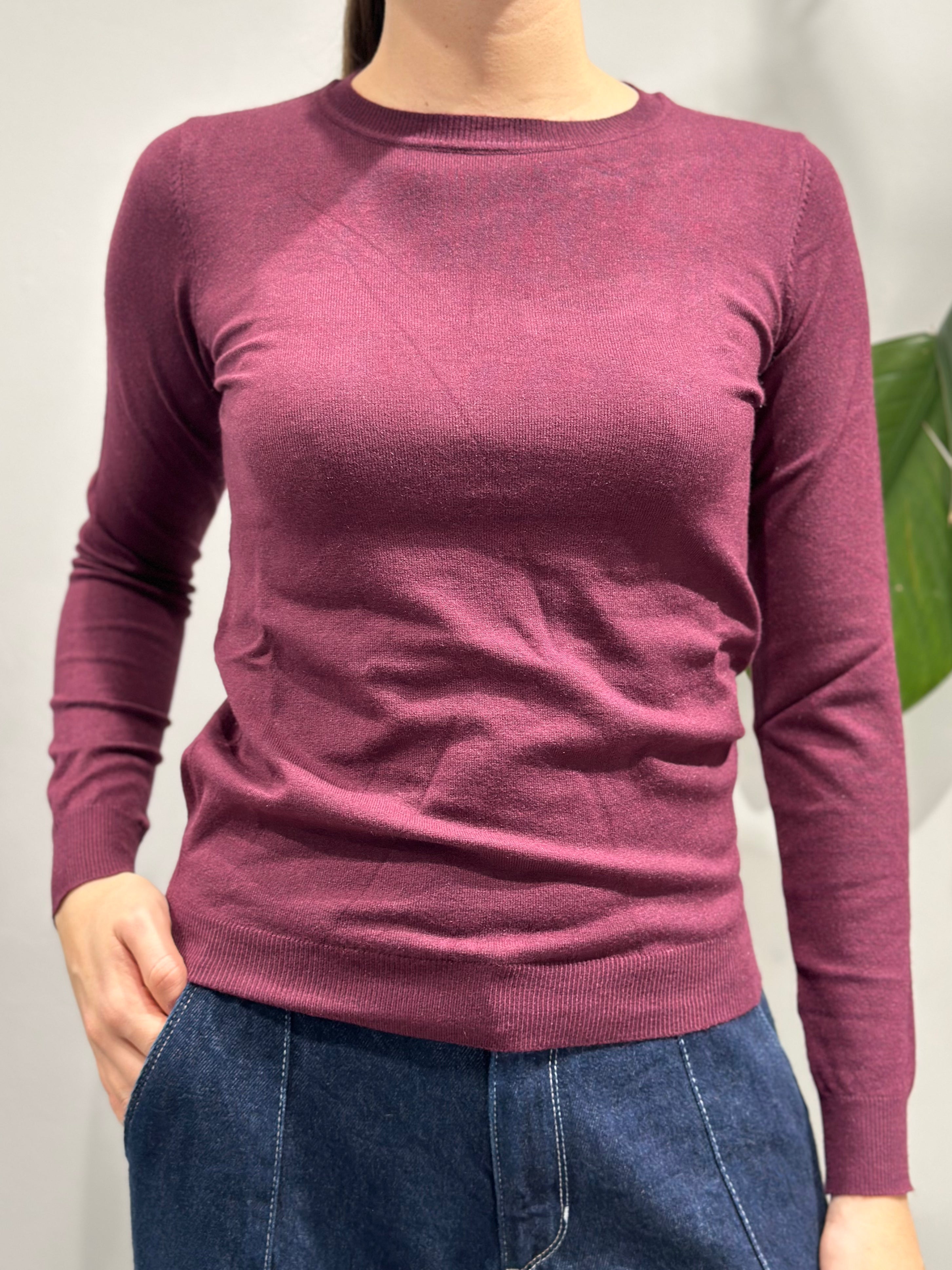 Maglioncino Over-d Bordeaux M16