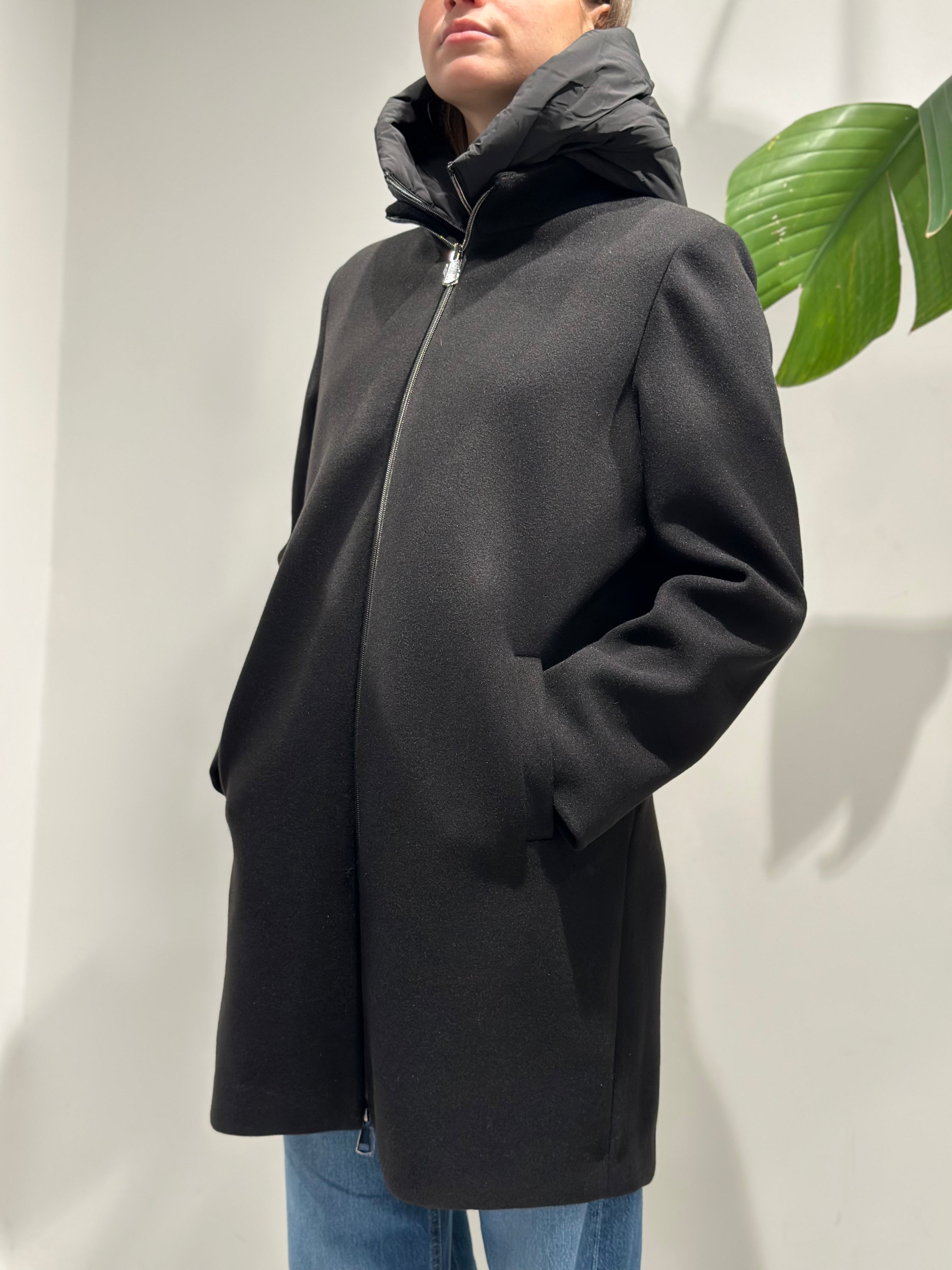 Cappotto Lokita Combinato Nero