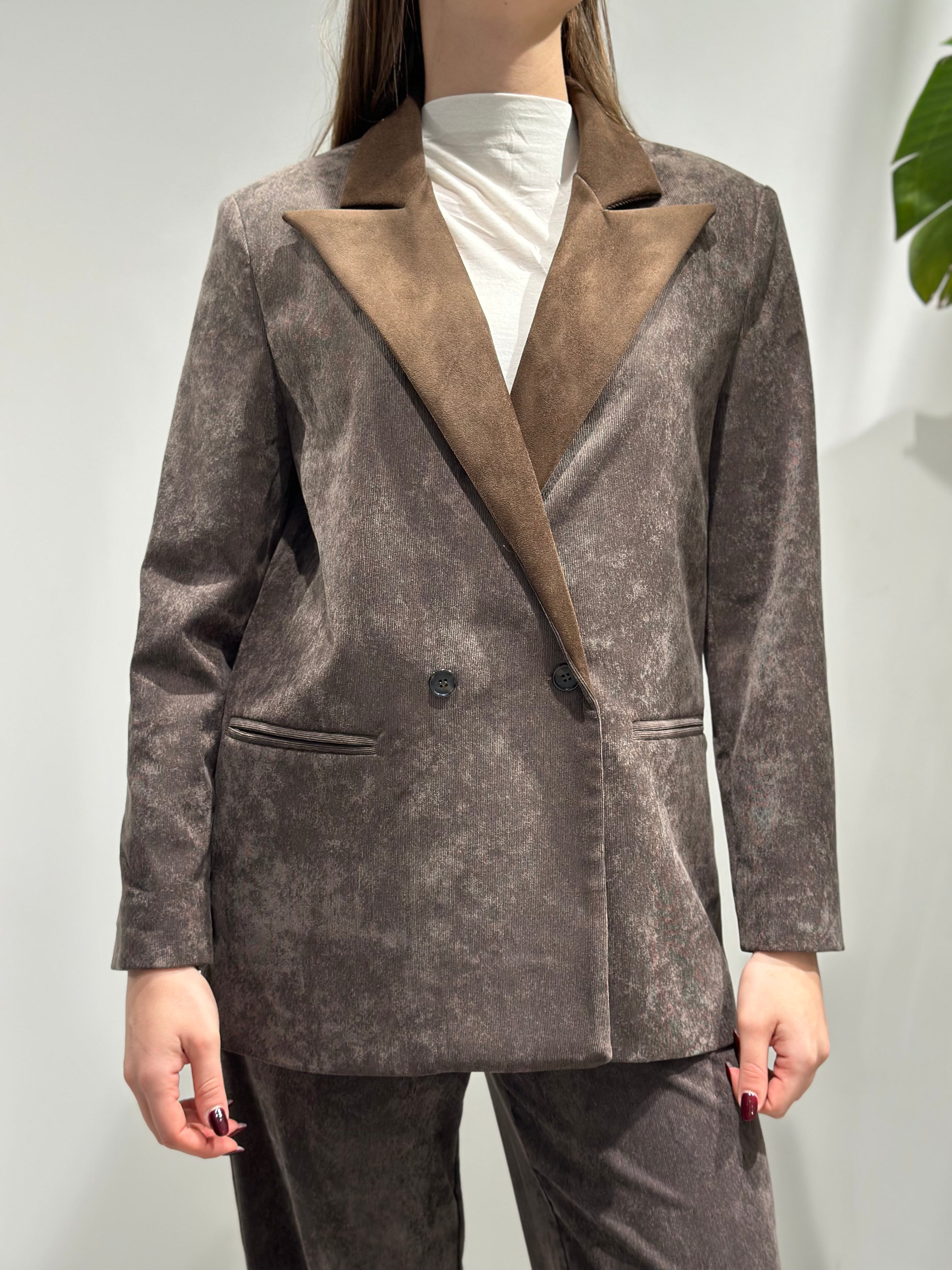 Completo Dixie Velluto Moro