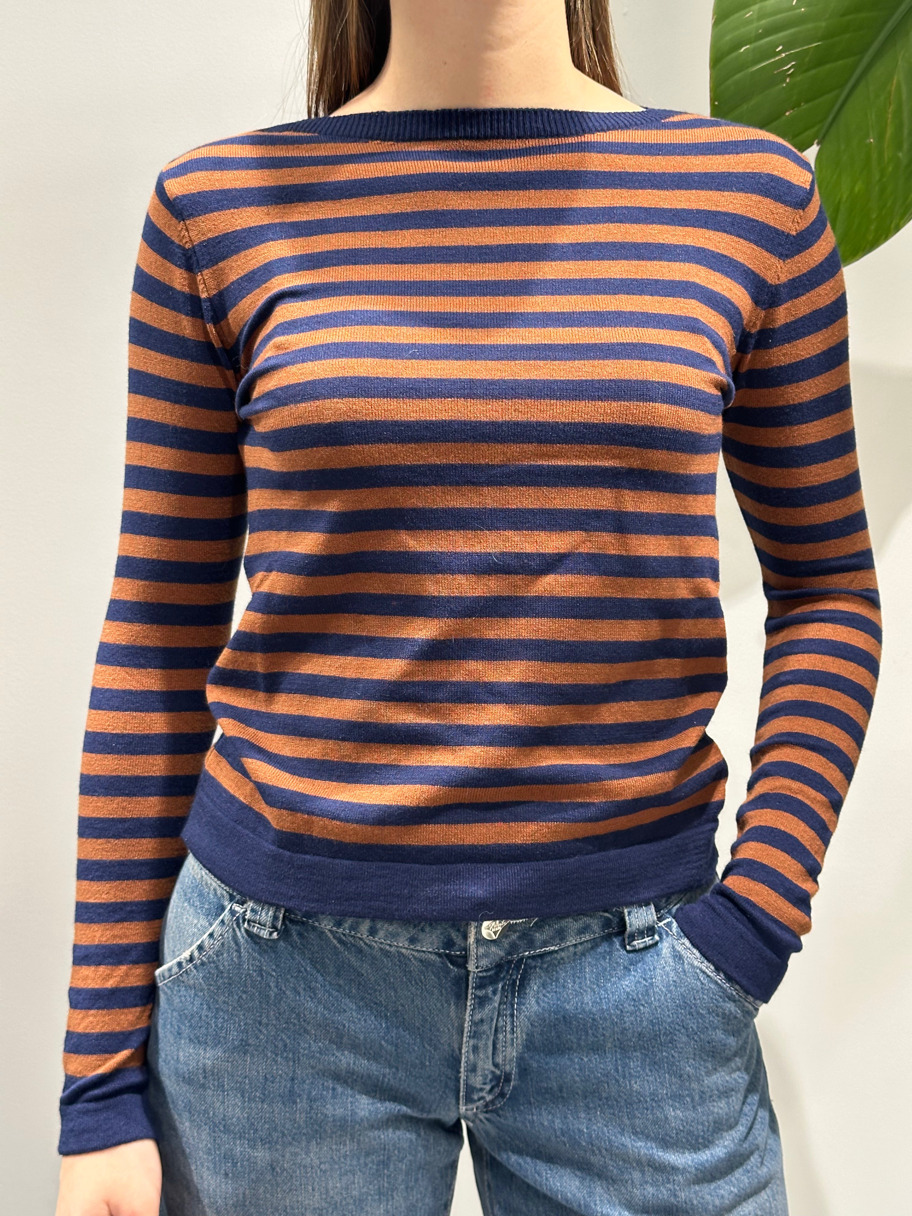 Maglioncino Lokita Righe Terra