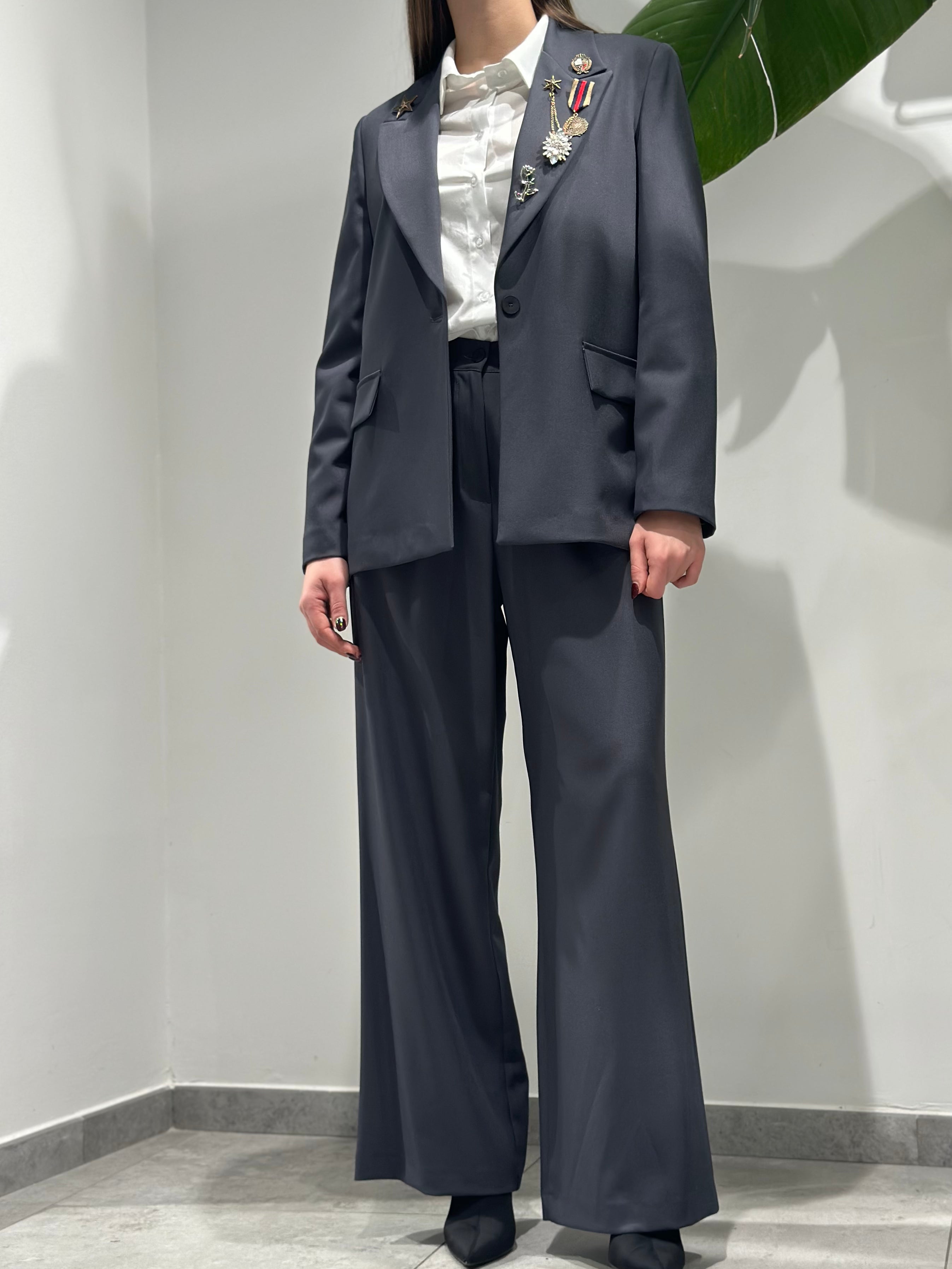 Pantalone Lokita Pences Grigio 903