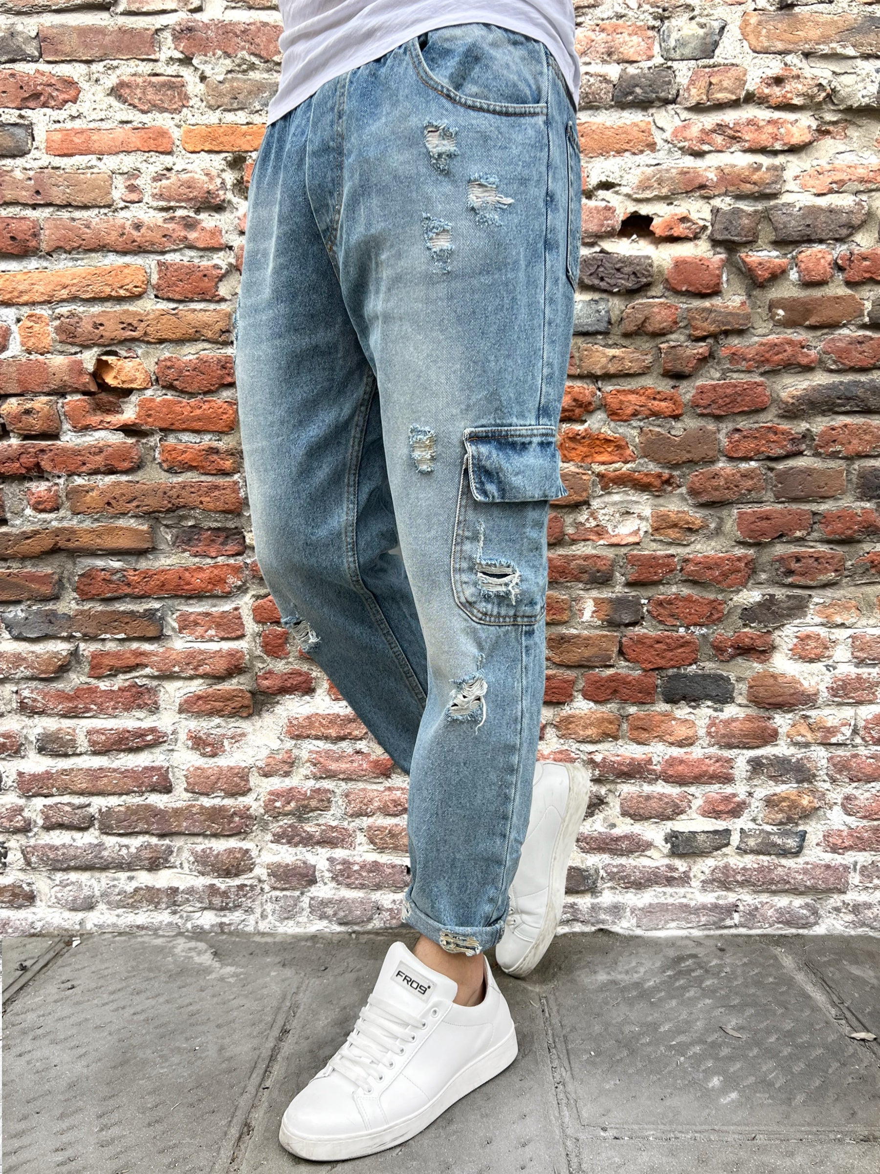 Jeans Over-D Cargo D12 (8817999151444)