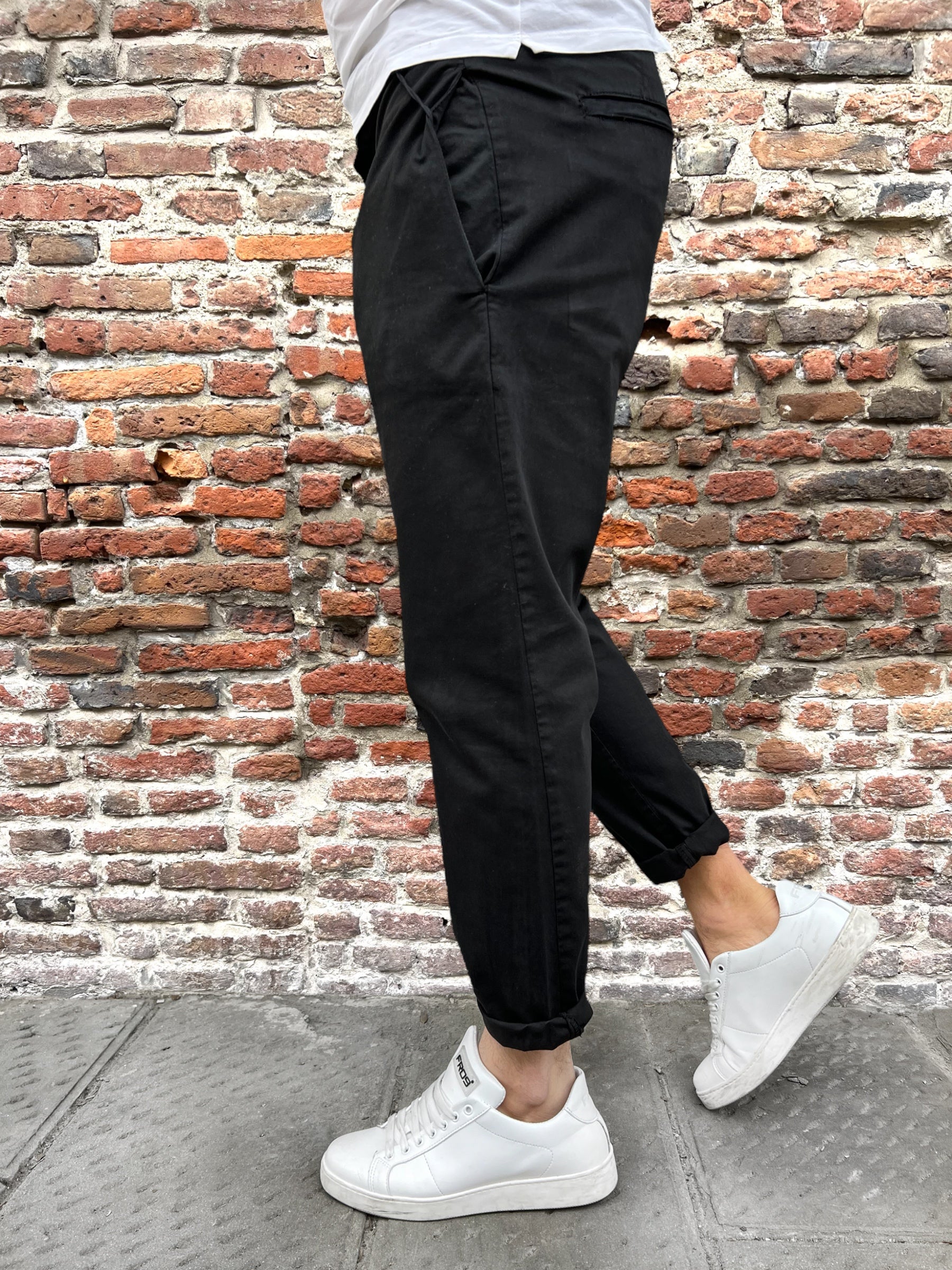 Pantalone Over-D Tapered Fit Nero P55 (8831177490772)