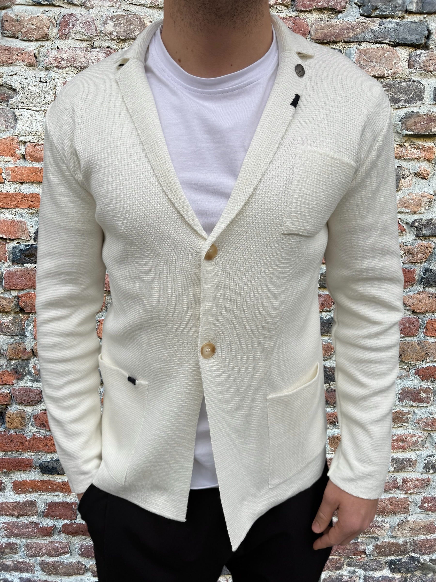 Giacca V2 Stoffa Monopetto Panna (11844272783700)