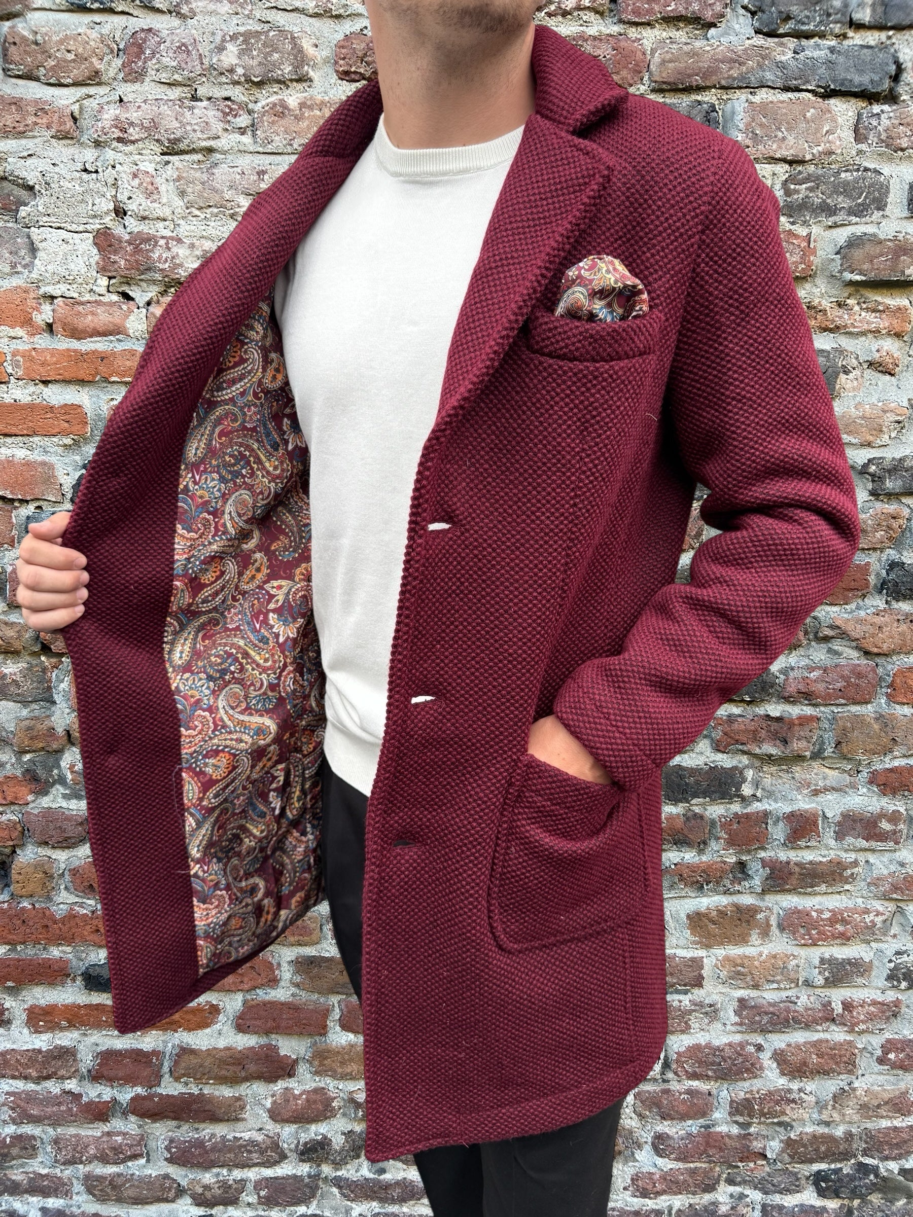 Cappotto V2 Punto di Riso Bordeaux (12245095776596)
