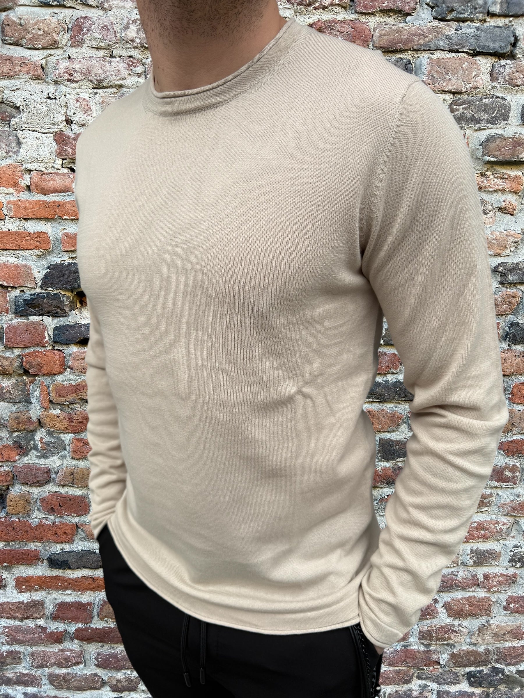 Pullover Over-D Paricollo Greige M04 (11843548971348)