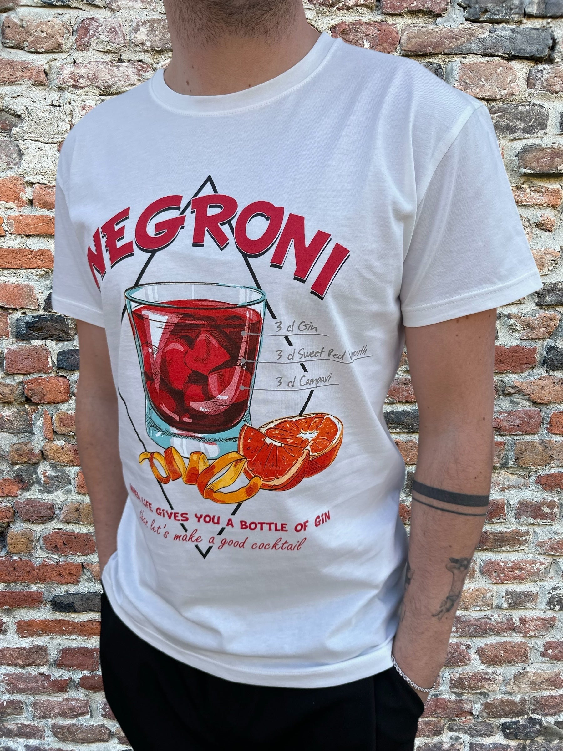 T-shirt Berna cocktail Negroni (8826740015444)