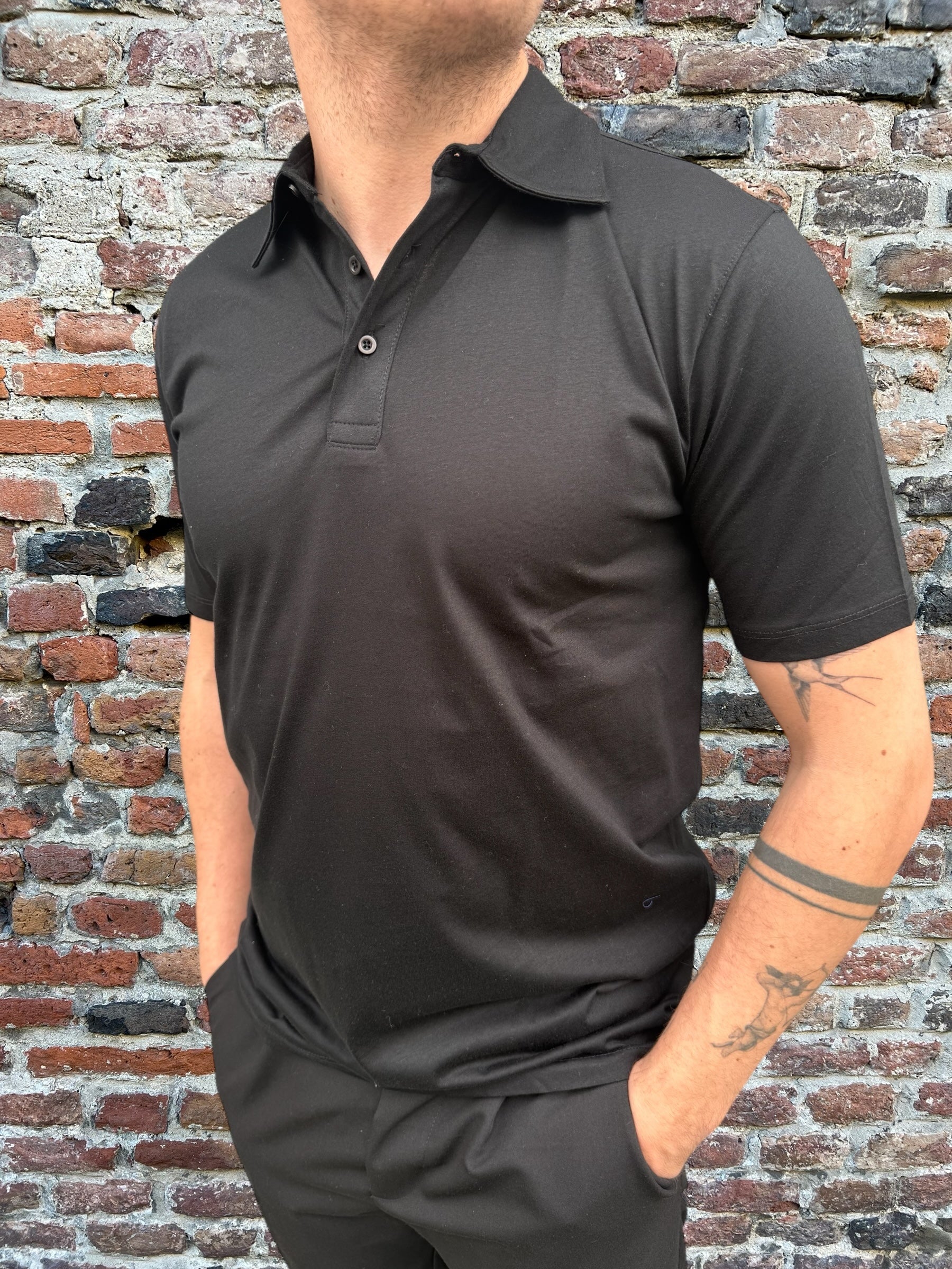 Polo Over-D Cotone Nera 01 (11985648320852)