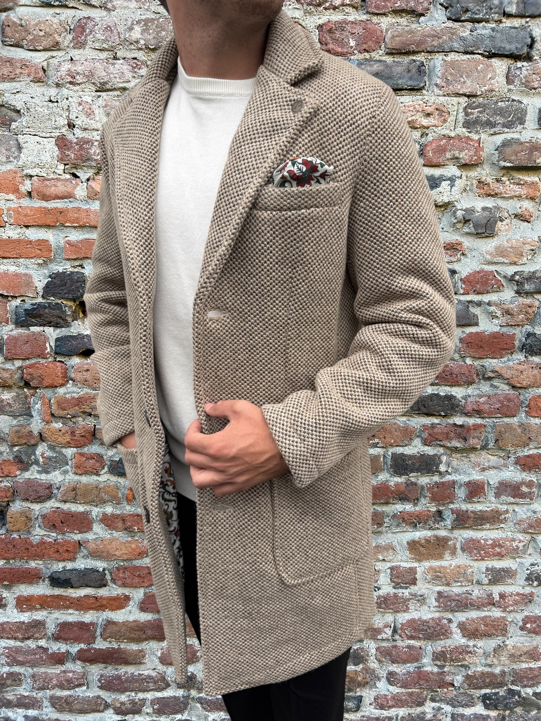 Cappotto V2 Punto di Riso Sabbia (12245096595796)