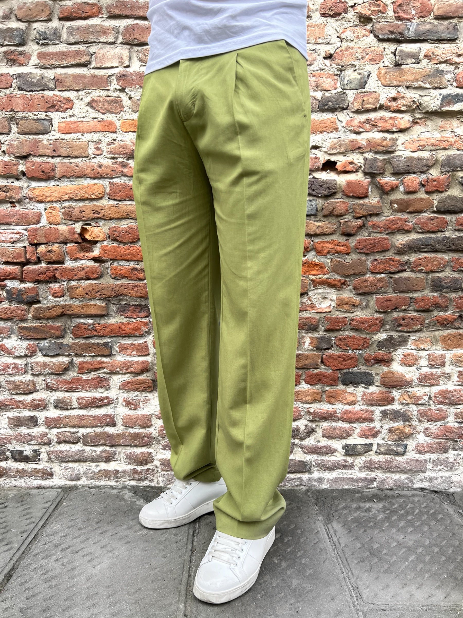 Pantalone Over-D Palazzo Avocado G18 (8950808838484)