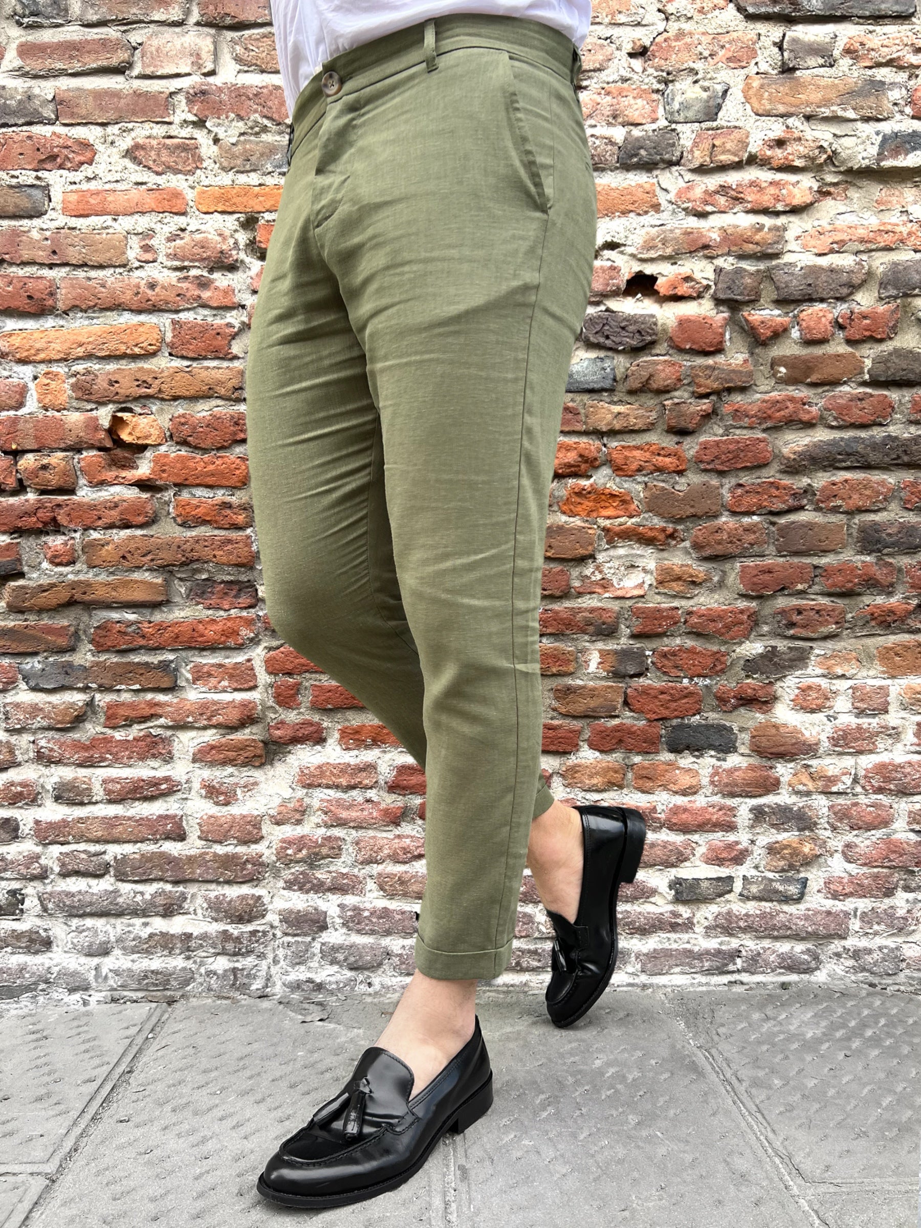Pantalone Imperial Lino Army 71 (9191002898772)