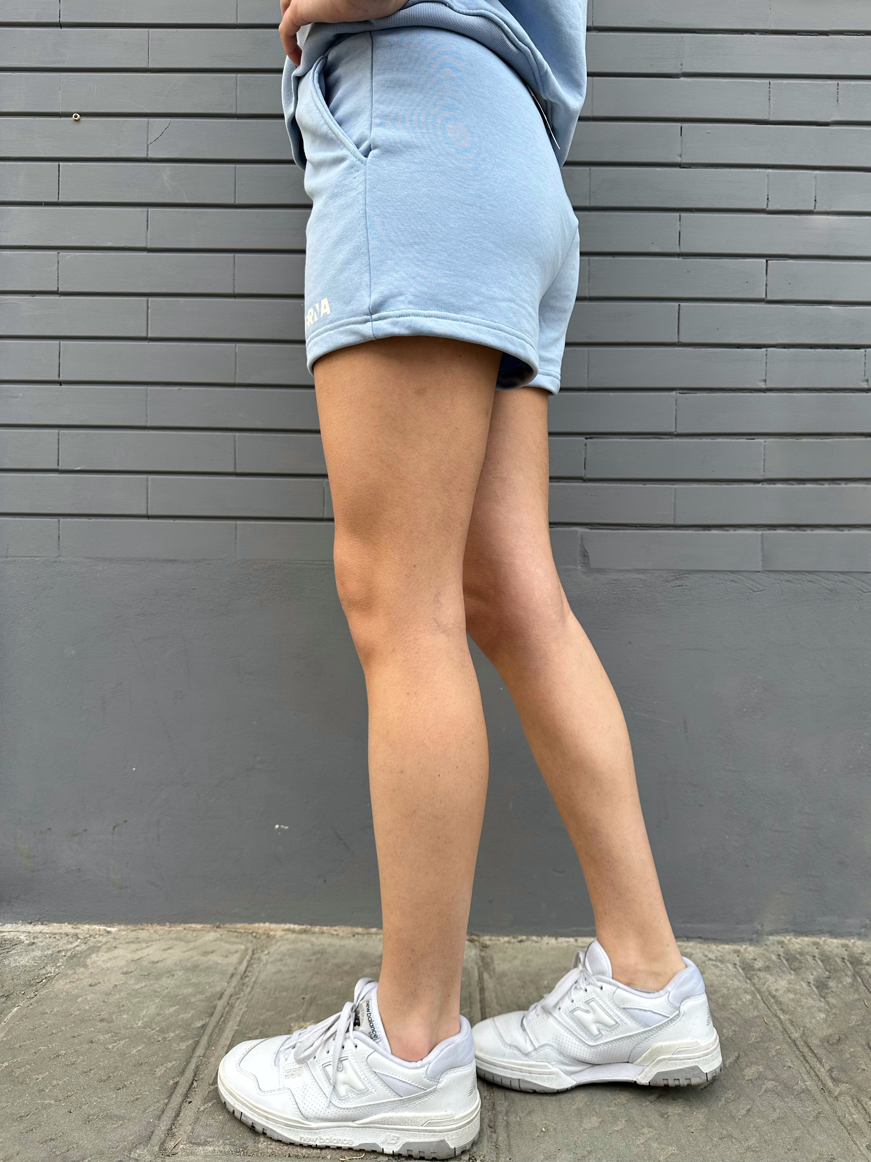 Short Berna Felpa Azzurro (7158207086645)