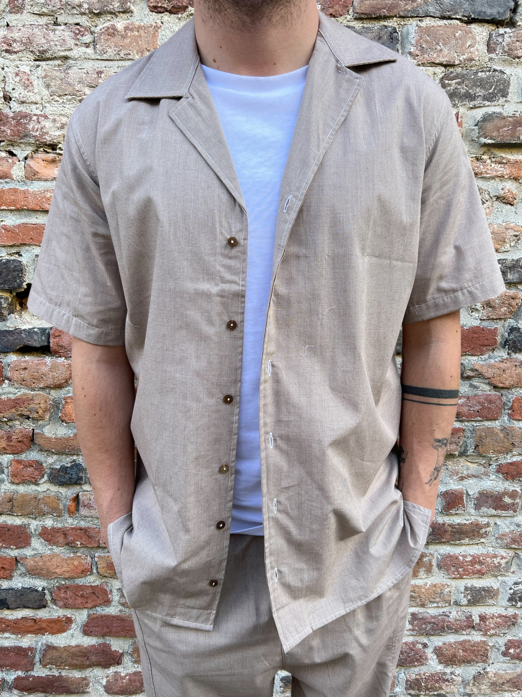 Camicia Njb Mondello Beige (8367619768660)