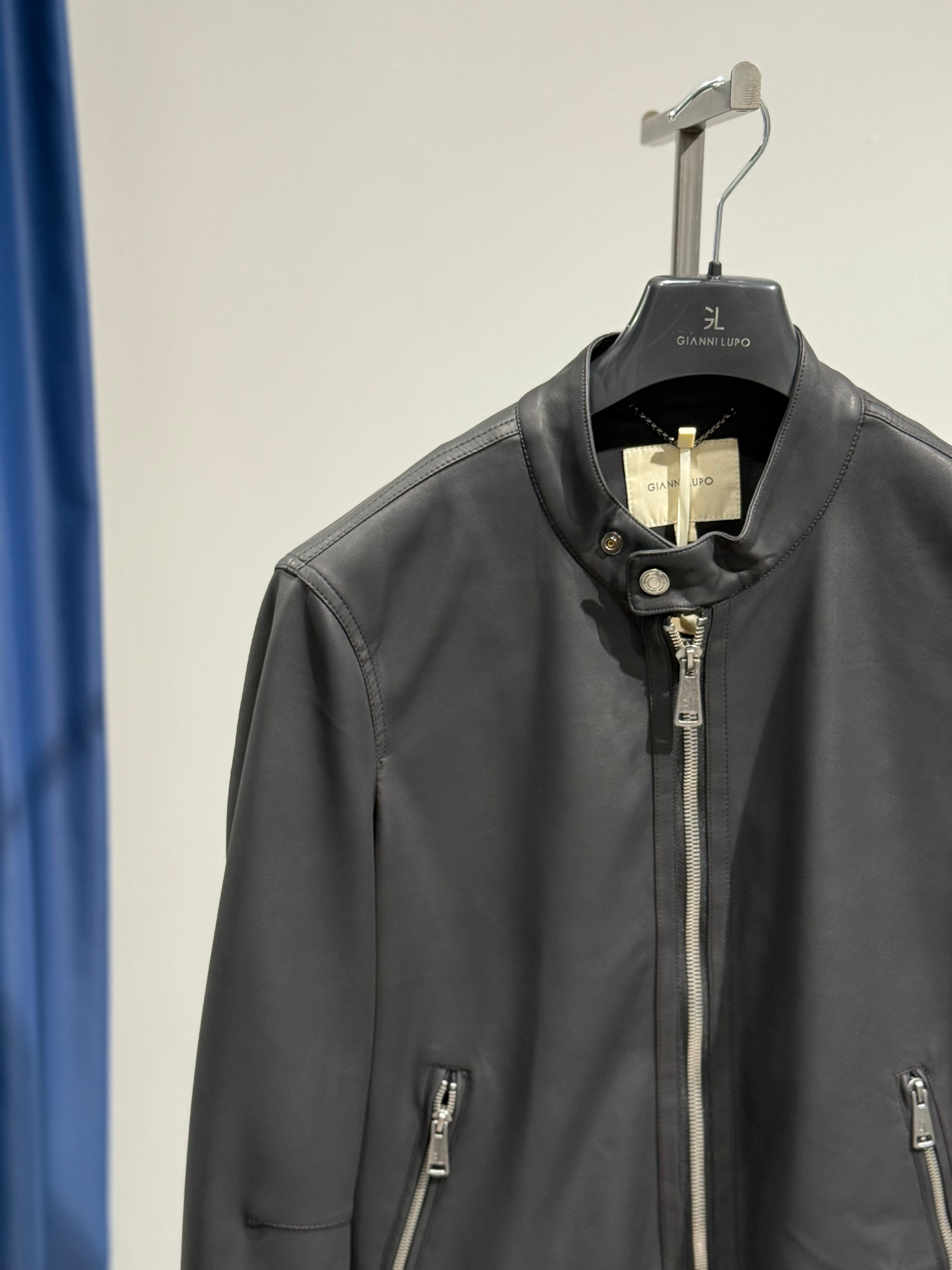 Biker Gianni Lupo Ecopelle Nero 9808 (12322110210388)